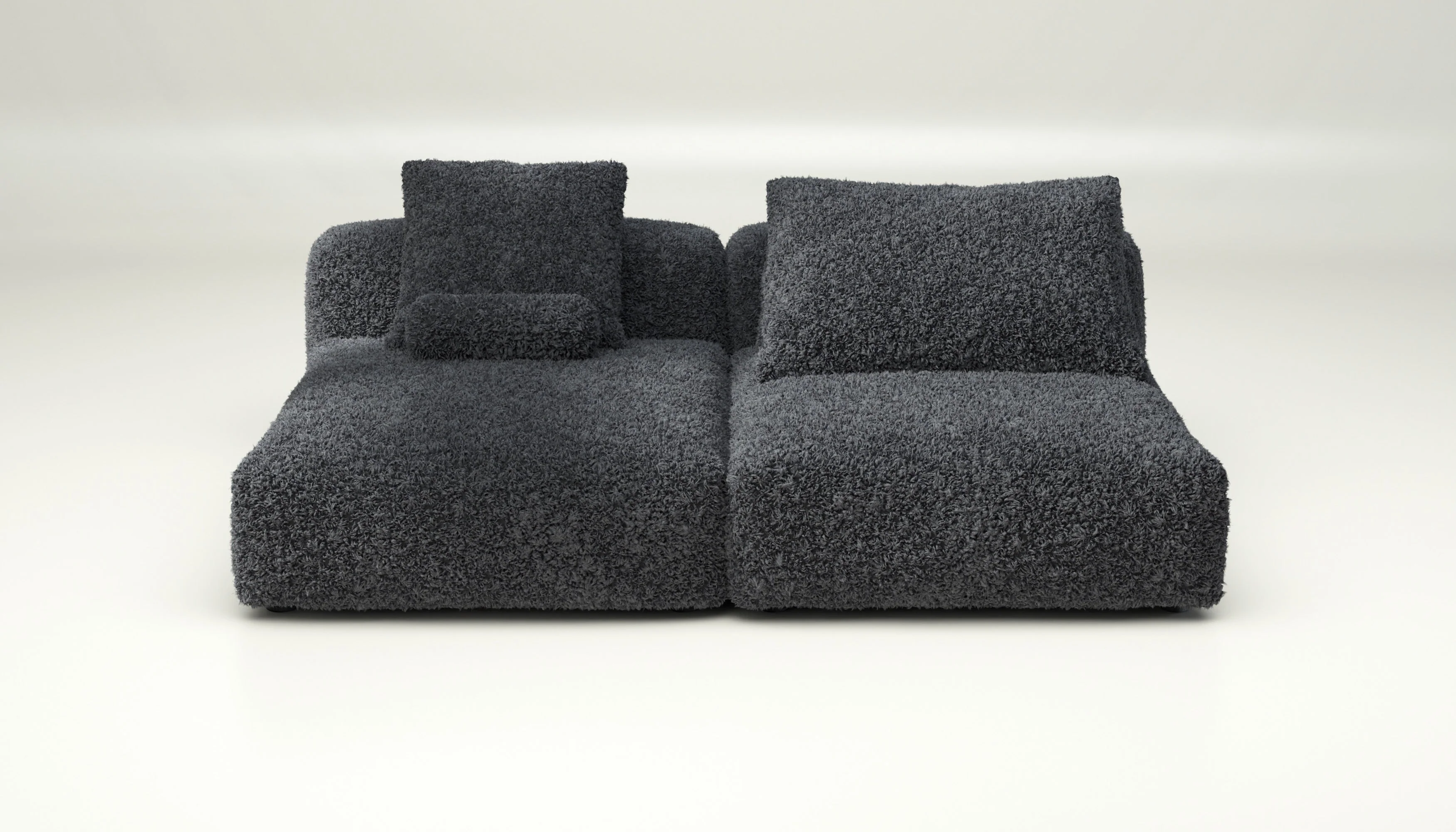 vetsak | Sofa Set 01 XLarge - Doodle - Dark Grey | Modulaire Sofa | 3.5 Zits
