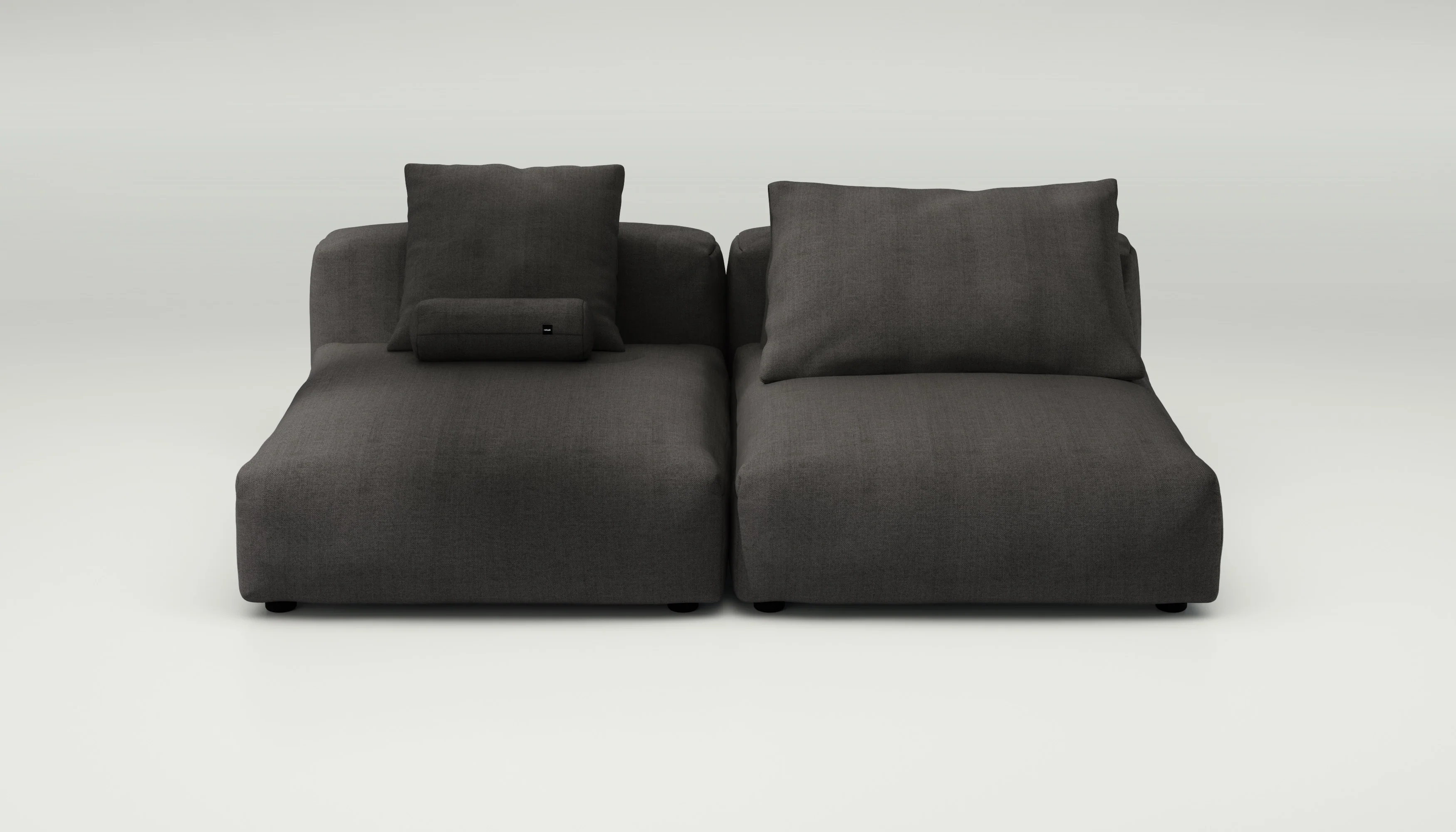 vetsak | Sofa Set 01 XLarge - Herringbone - Dark Grey | Modular Sofa | 3.5 Seater