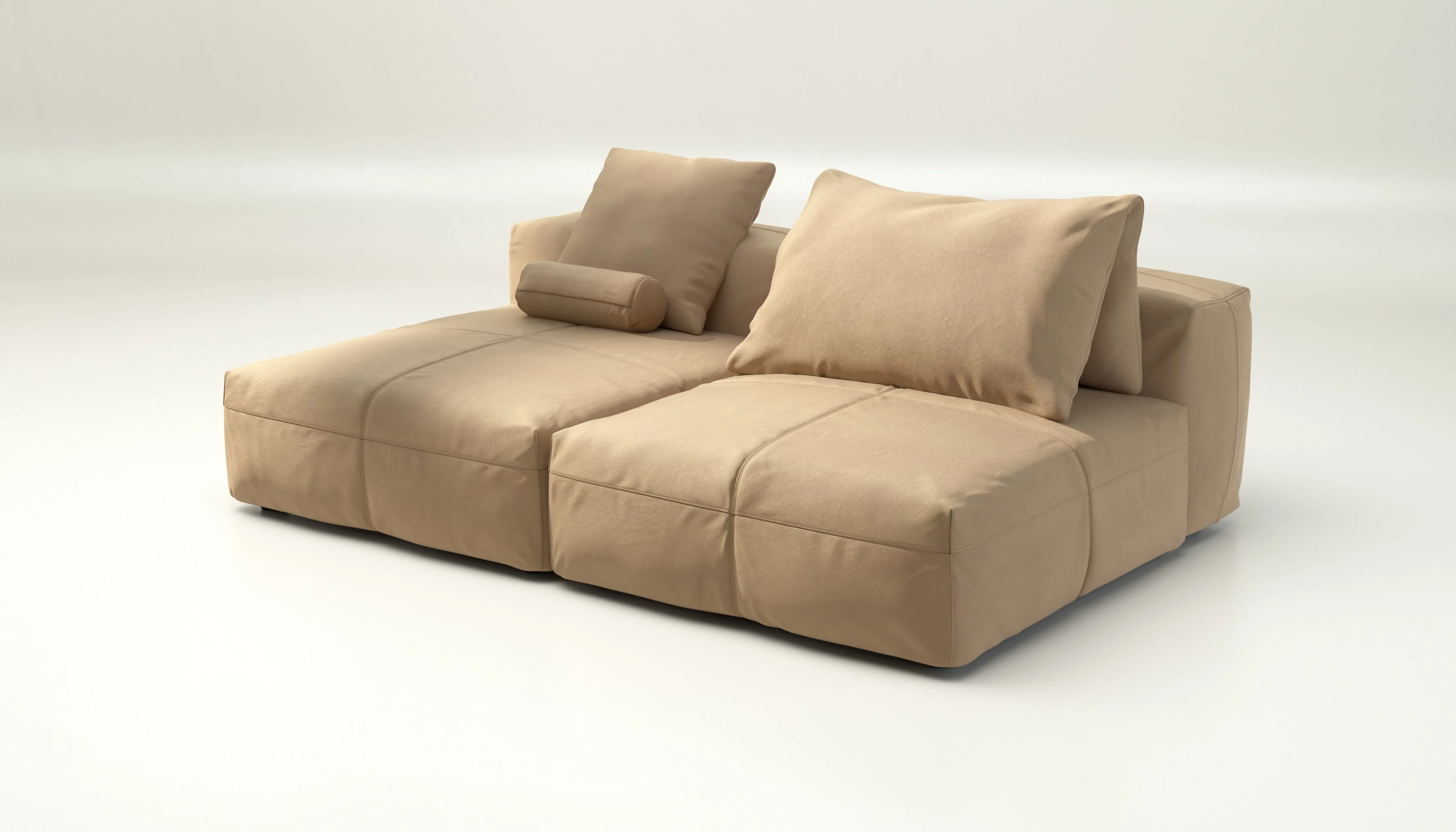 vetsak | Sofa Set 01 XLarge - Leather - Beige | Modulaire Sofa | 3.5 Zits - Image 3