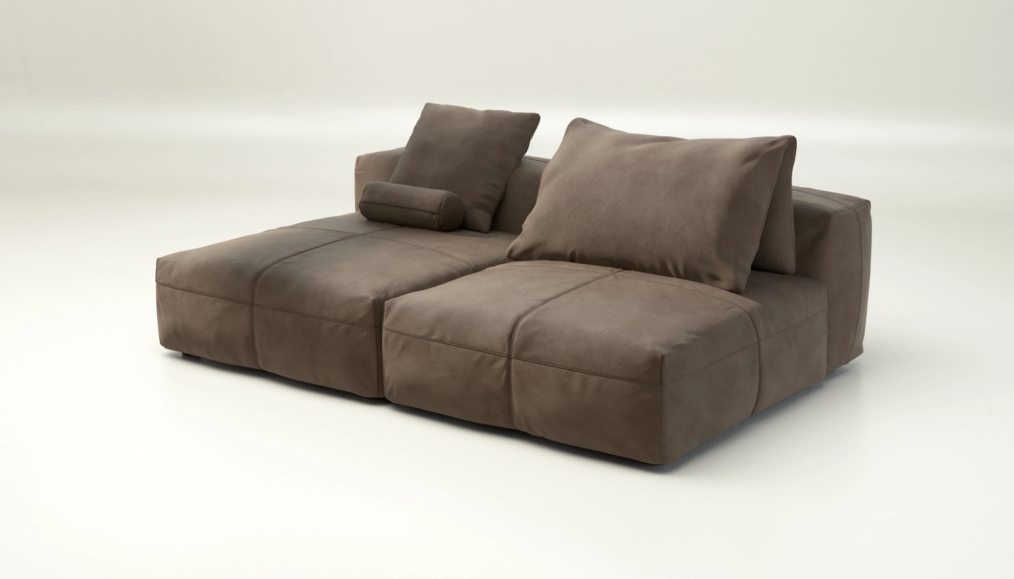 vetsak | Sofa Set 01 XLarge - Leather - Cacao | Modulaire Sofa | 3.5 Zits - Image 3