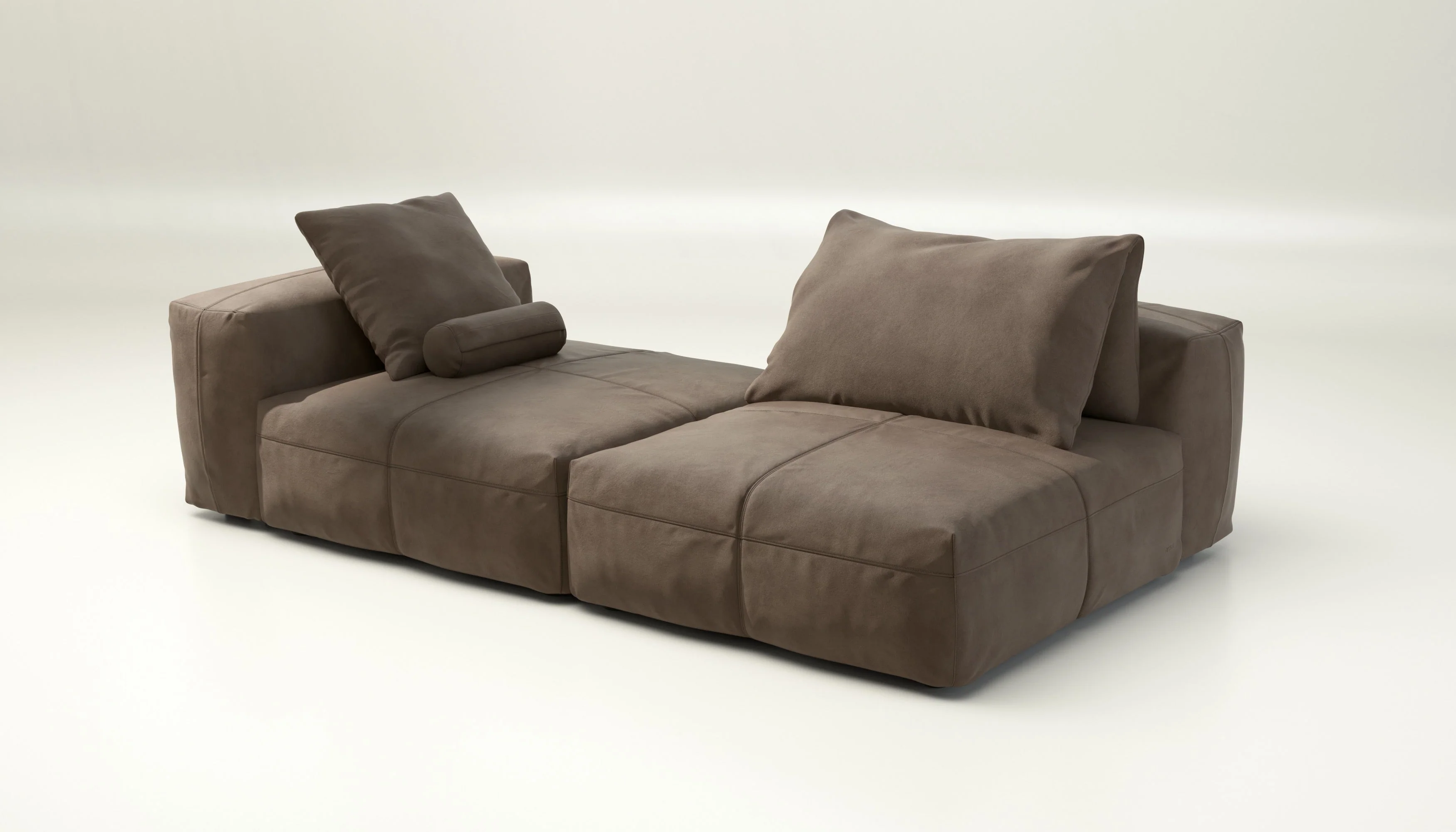 vetsak | Sofa Set 01 XLarge - Leather - Cacao | Modulaire Sofa | 3.5 Zits - Image 4
