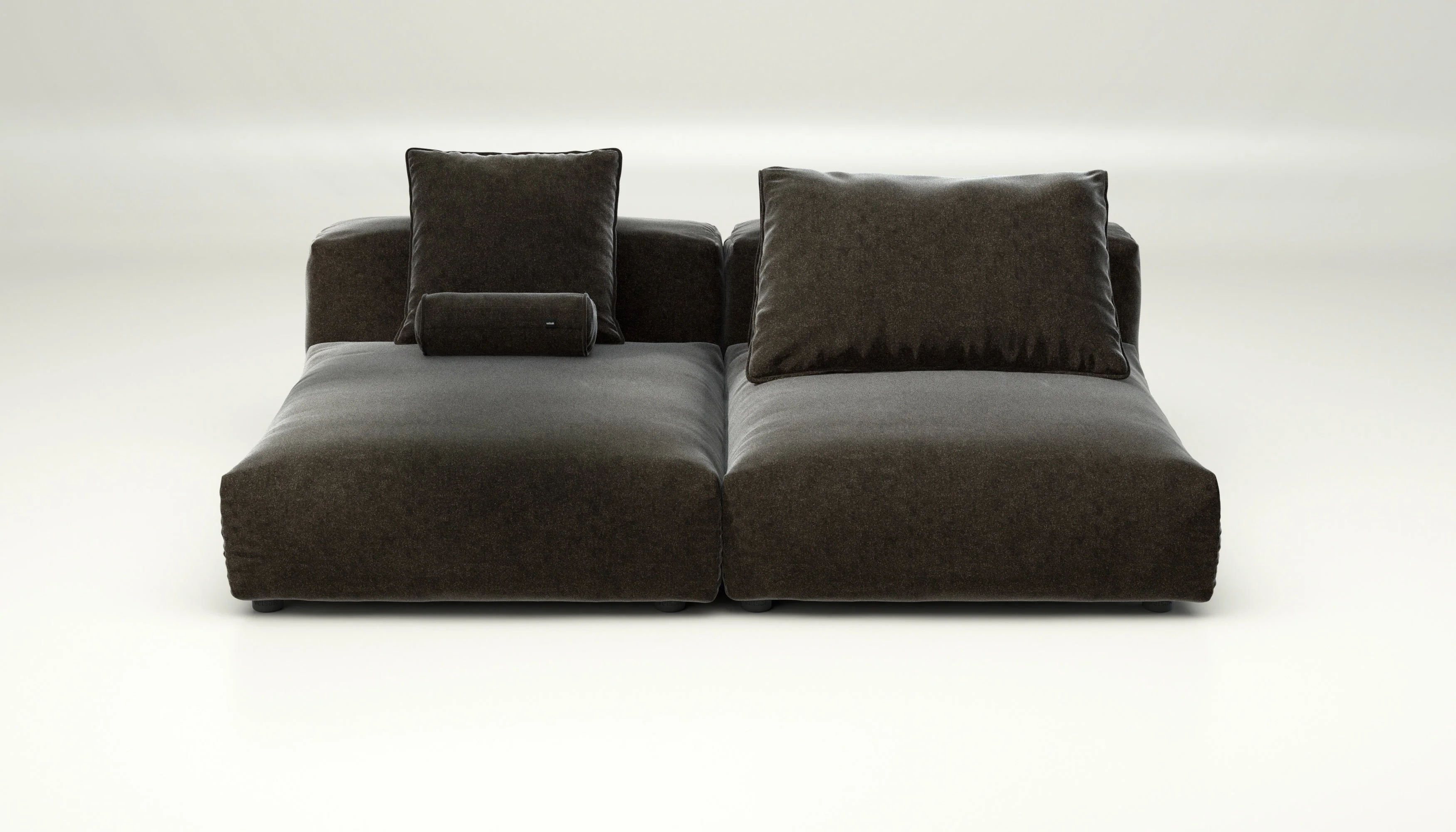 vetsak | Sofa Set 01 XLarge - Suave - Anthracite | Modular Sofa | 3.5 Seater