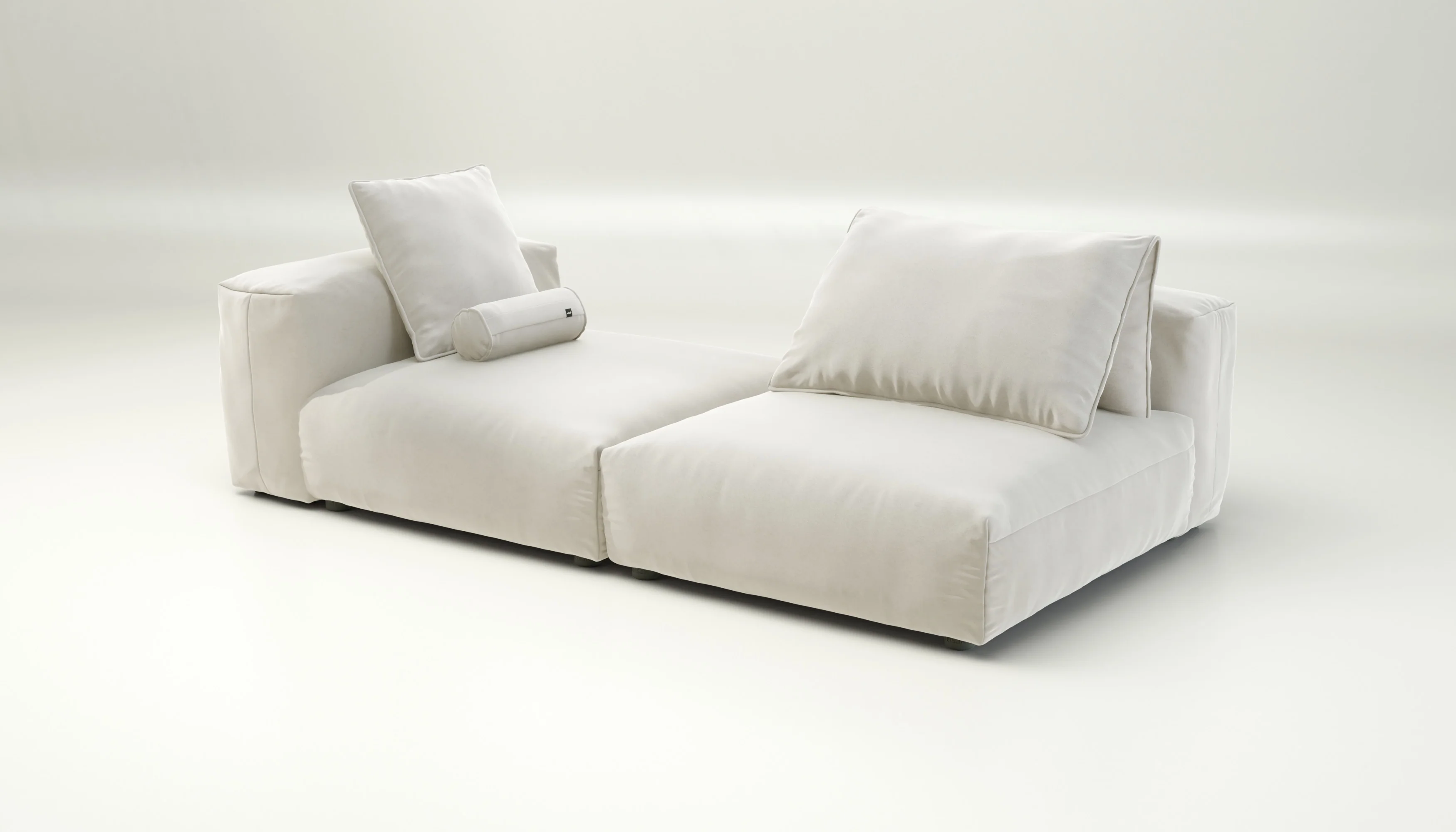 vetsak | Sofa Set 01 XLarge - Suave - Pearl | Modular Sofa | 3.5 Seater - Image 4