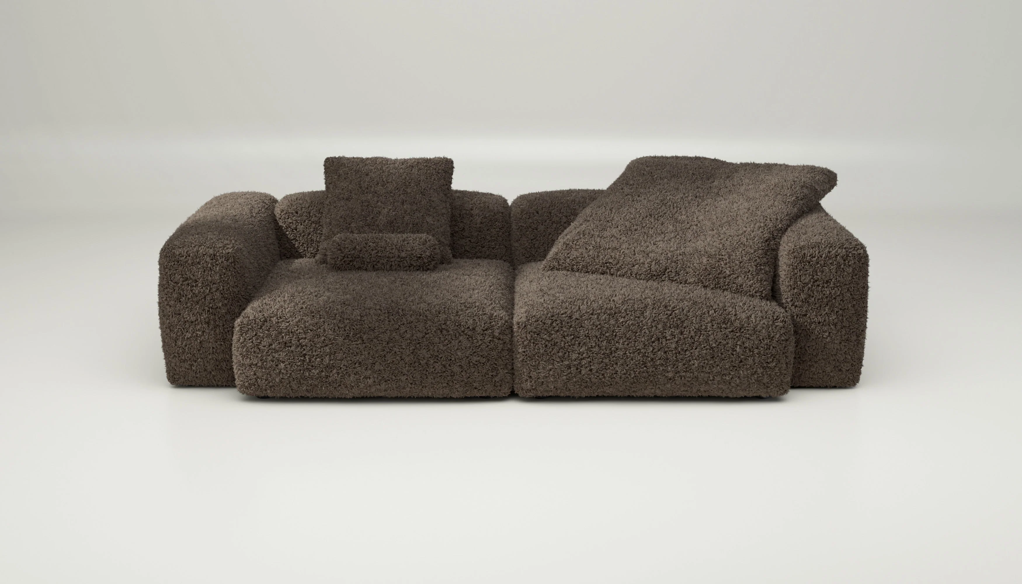 vetsak | Sofa Set 02 Large - Doodle - Cacao | Modulaire Sofa | 3.5 Zits | Big Sofa