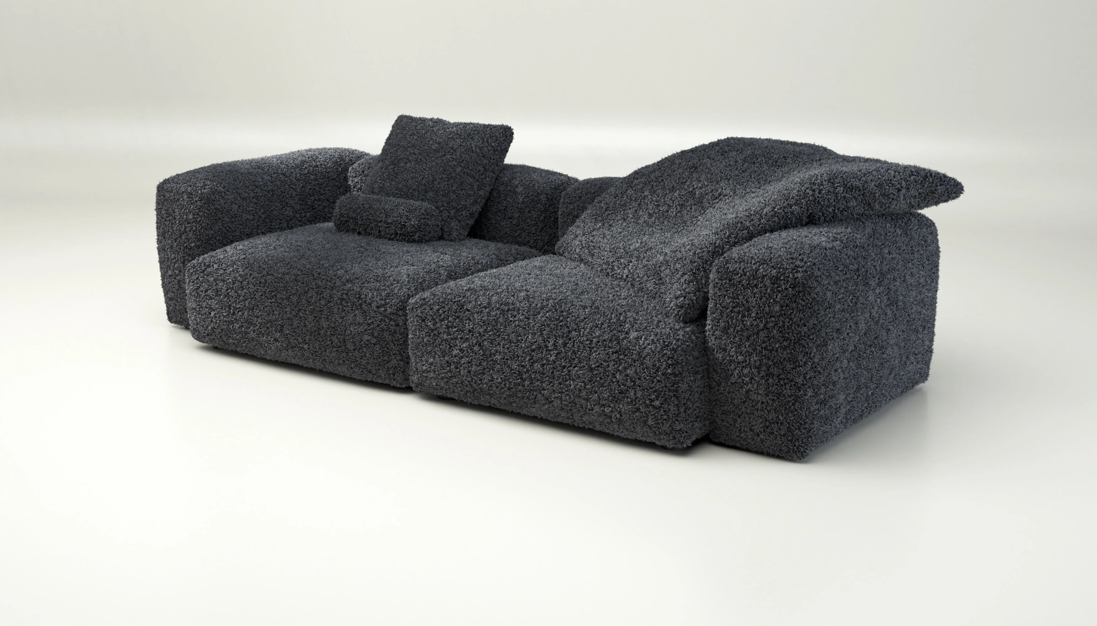 vetsak | Sofa Set 02 Large - Doodle - Dark Grey | Modulaire Sofa | 3.5 Zits | Big Sofa - Image 3
