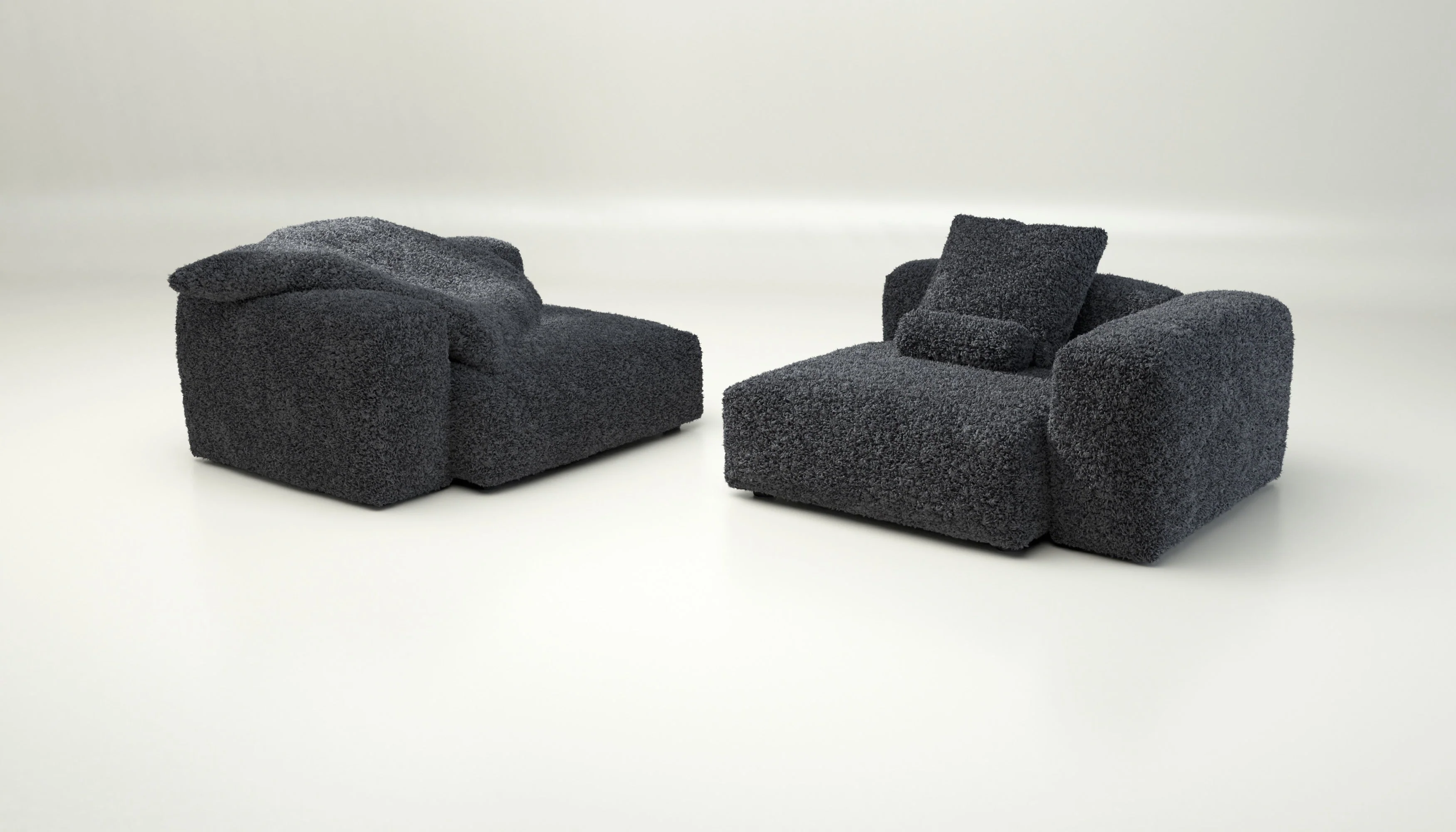 vetsak | Sofa Set 02 Large - Doodle - Dark Grey | Modulaire Sofa | 3.5 Zits | Big Sofa - Image 4