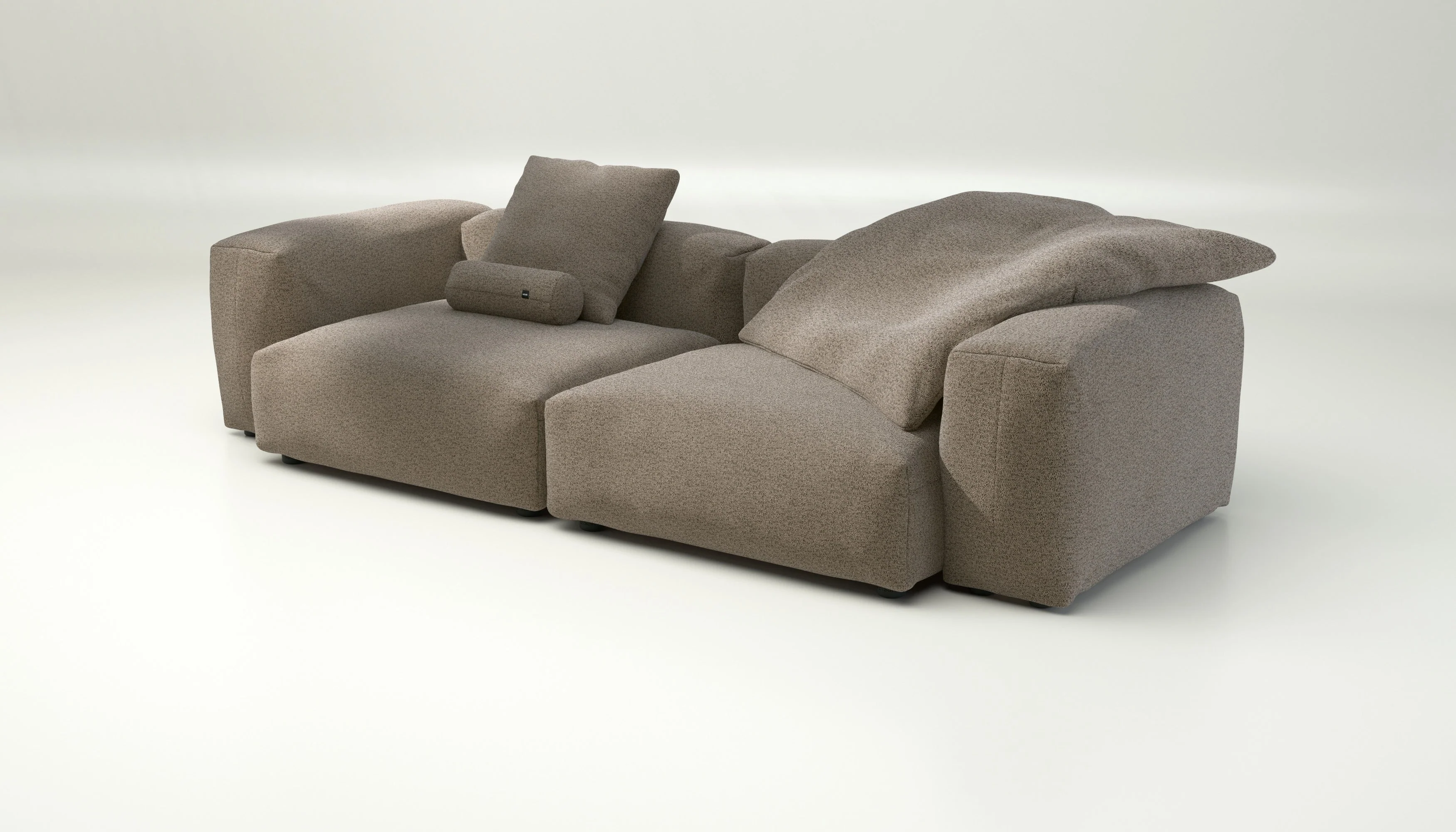 vetsak | Sofa Set 02 Large - Loop Loop - Taupe | Modulaire Sofa | 3.5 Zits | Big Sofa - Image 3