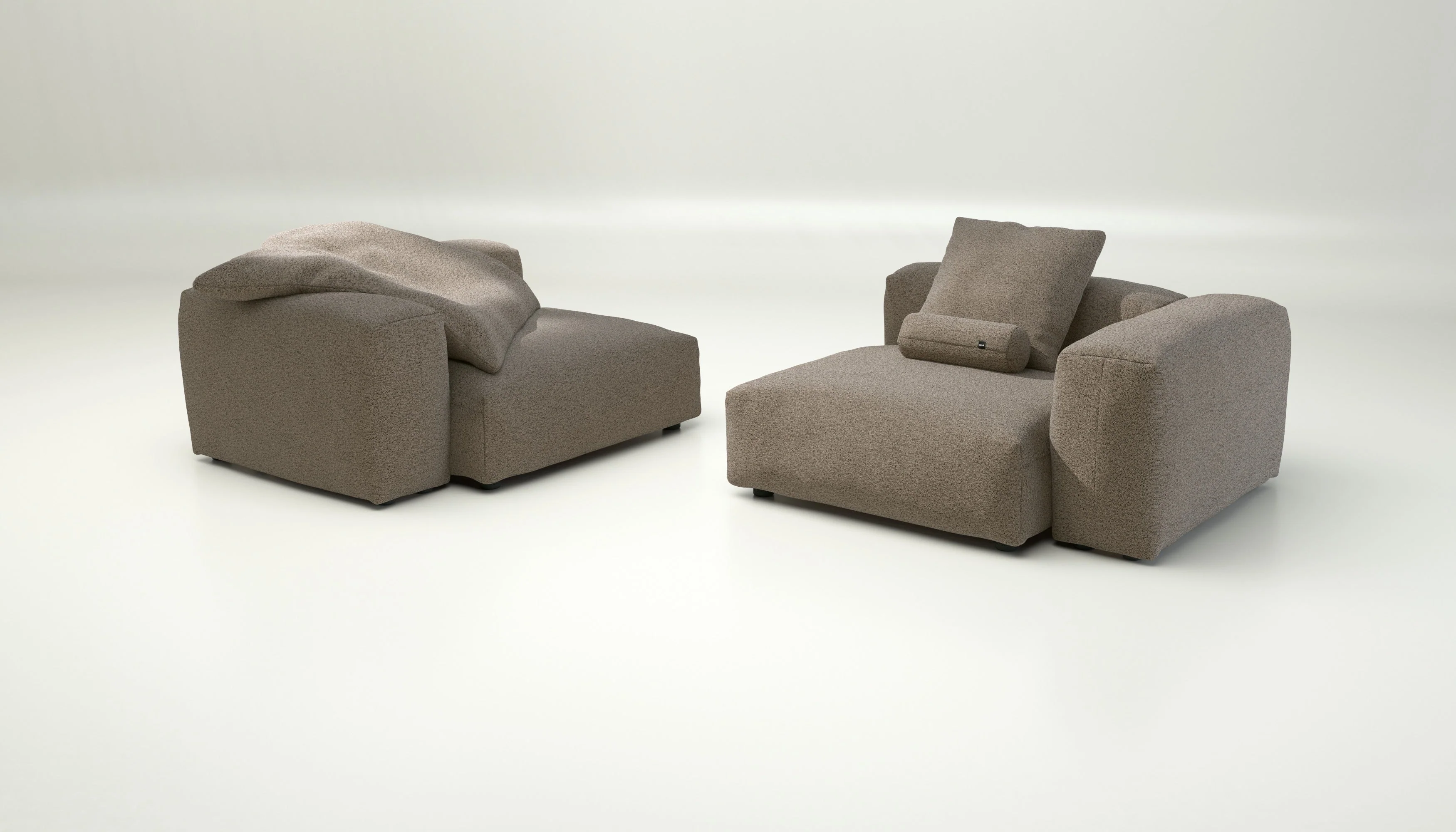 vetsak | Sofa Set 02 Large - Loop Loop - Taupe | Modulaire Sofa | 3.5 Zits | Big Sofa - Image 4