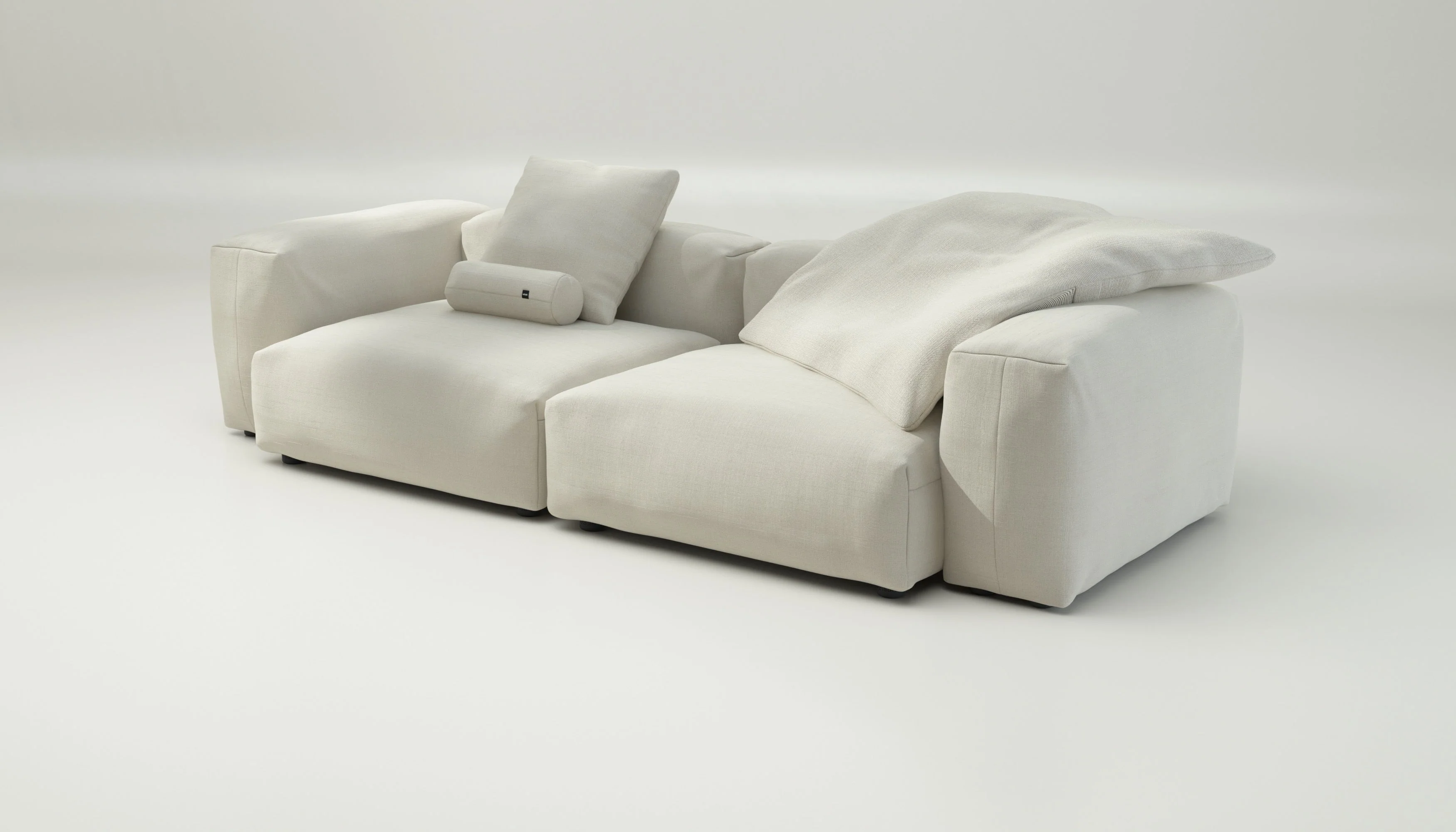 vetsak | Sofa Set 02 Large - Pique - Creme | Modulaire Sofa | 3.5 Zits | Big Sofa - Image 3