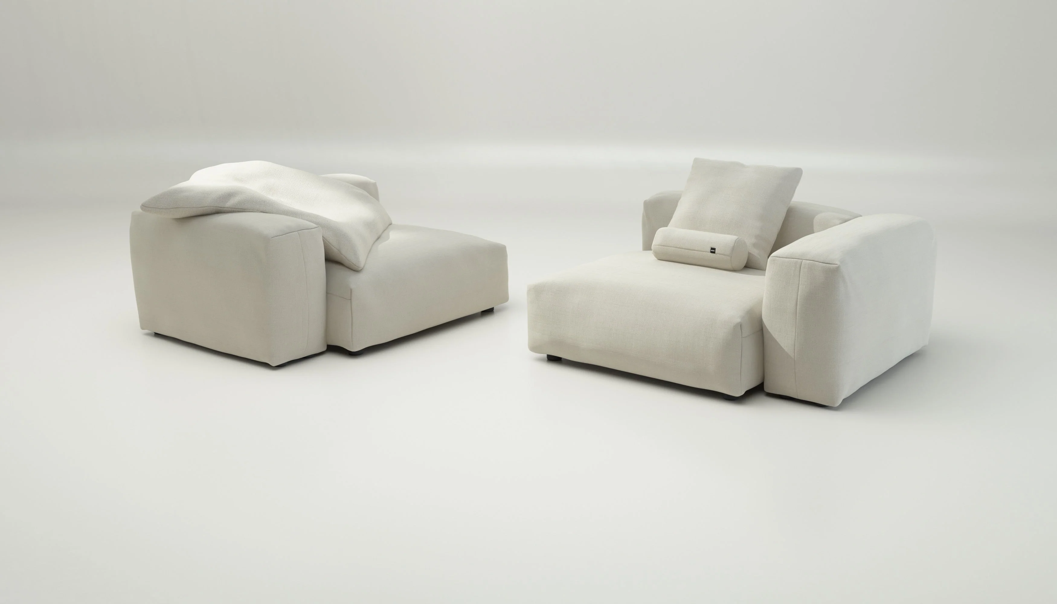 vetsak | Sofa Set 02 Large - Pique - Creme | Modulaire Sofa | 3.5 Zits | Big Sofa - Image 4