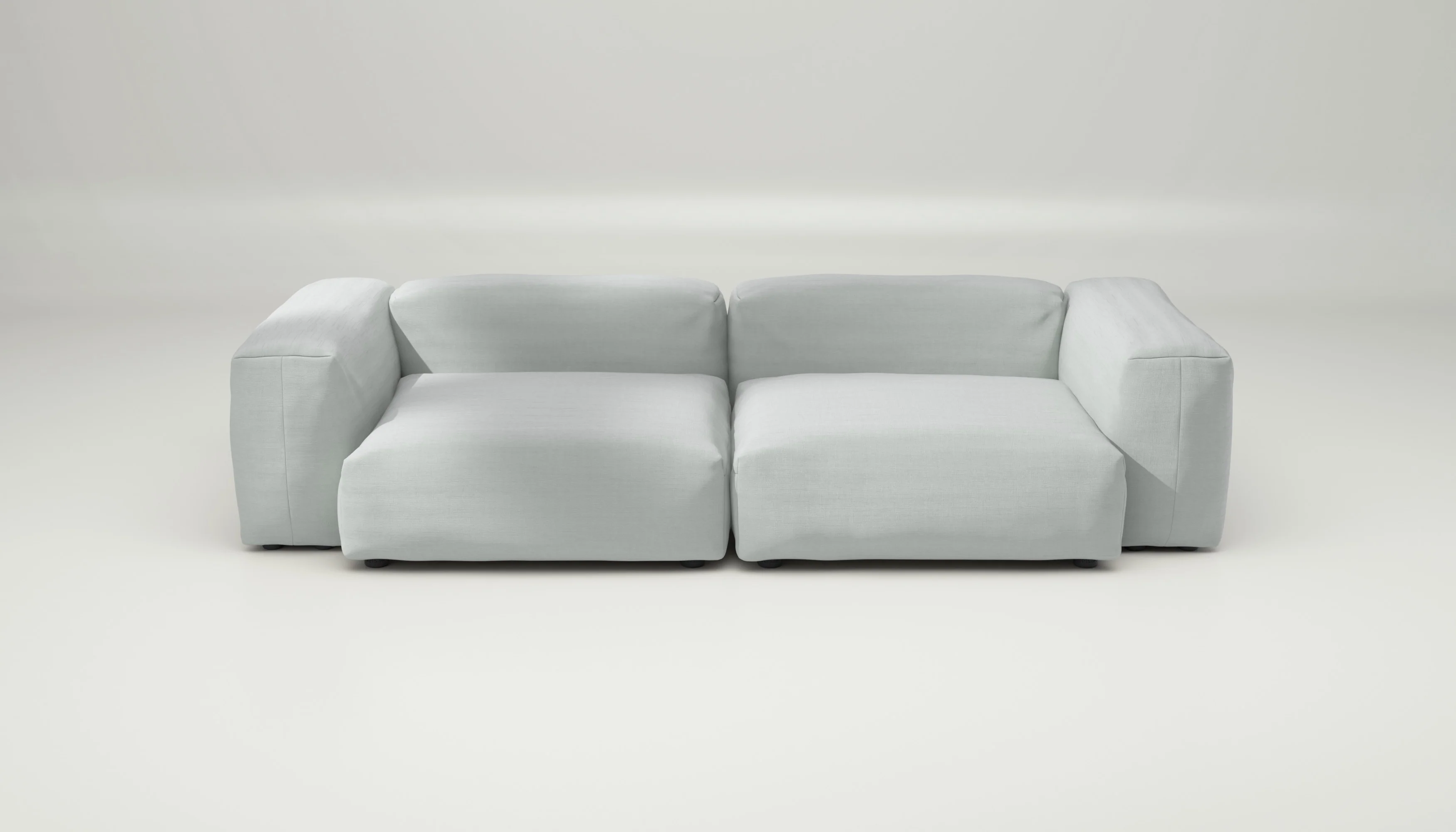 vetsak | Sofa Set 02 Large - Pique - Light Grey | Modular Sofa | 3.5 Seater | Big Sofa - Image 2