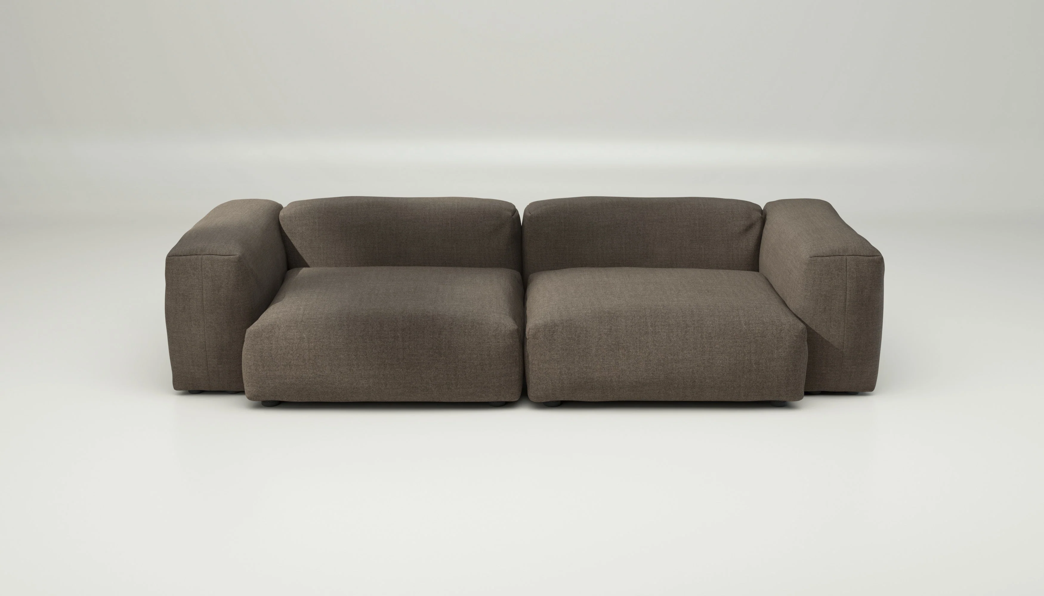 vetsak | Sofa Set 02 Large - Pique - Taupe | Modular Sofa | 3.5 Seater | Big Sofa - Image 2