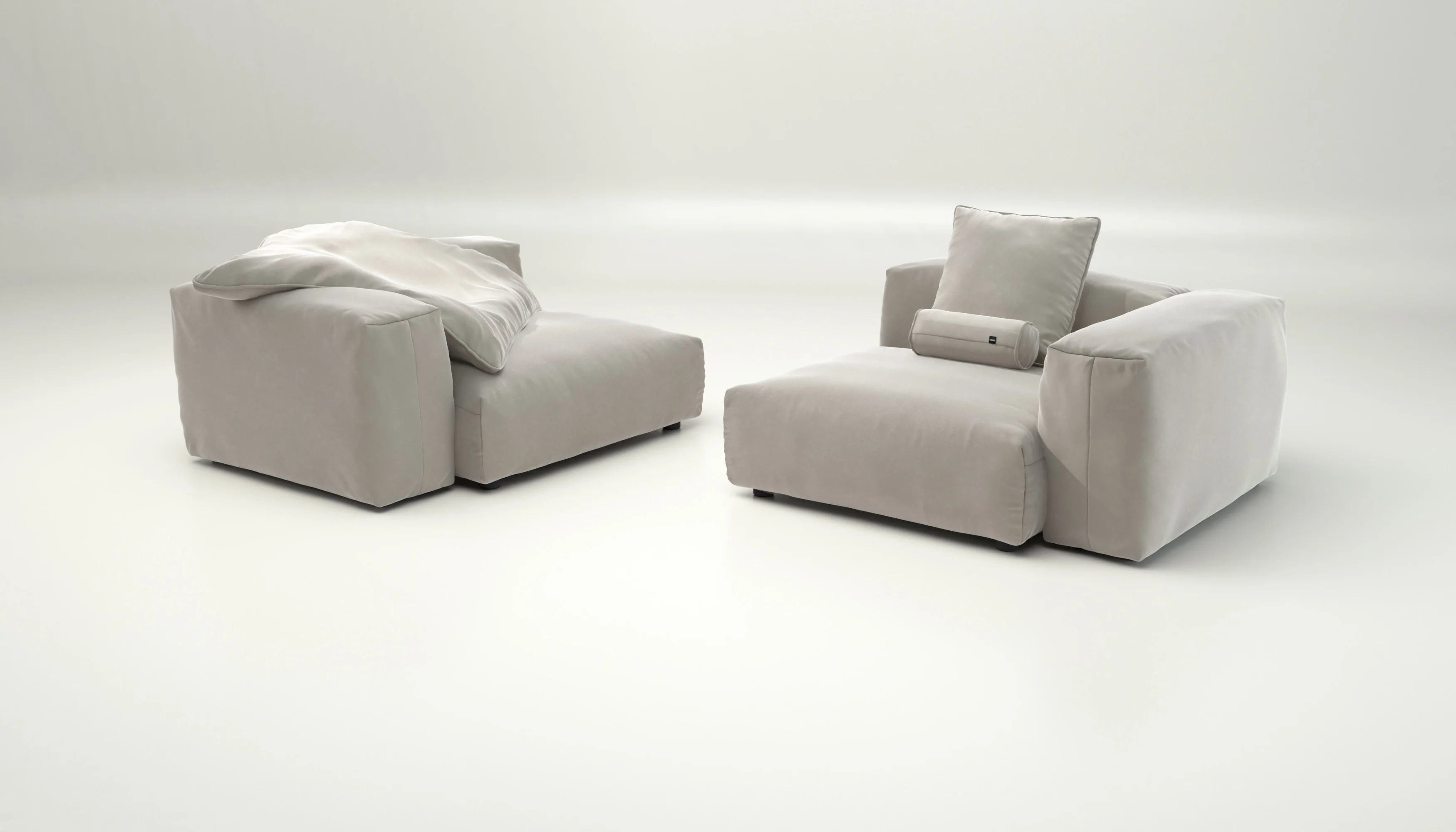 vetsak | Sofa Set 02 Large - Suave - Clay | Modulaire Sofa | 3.5 Zits | Big Sofa - Image 4