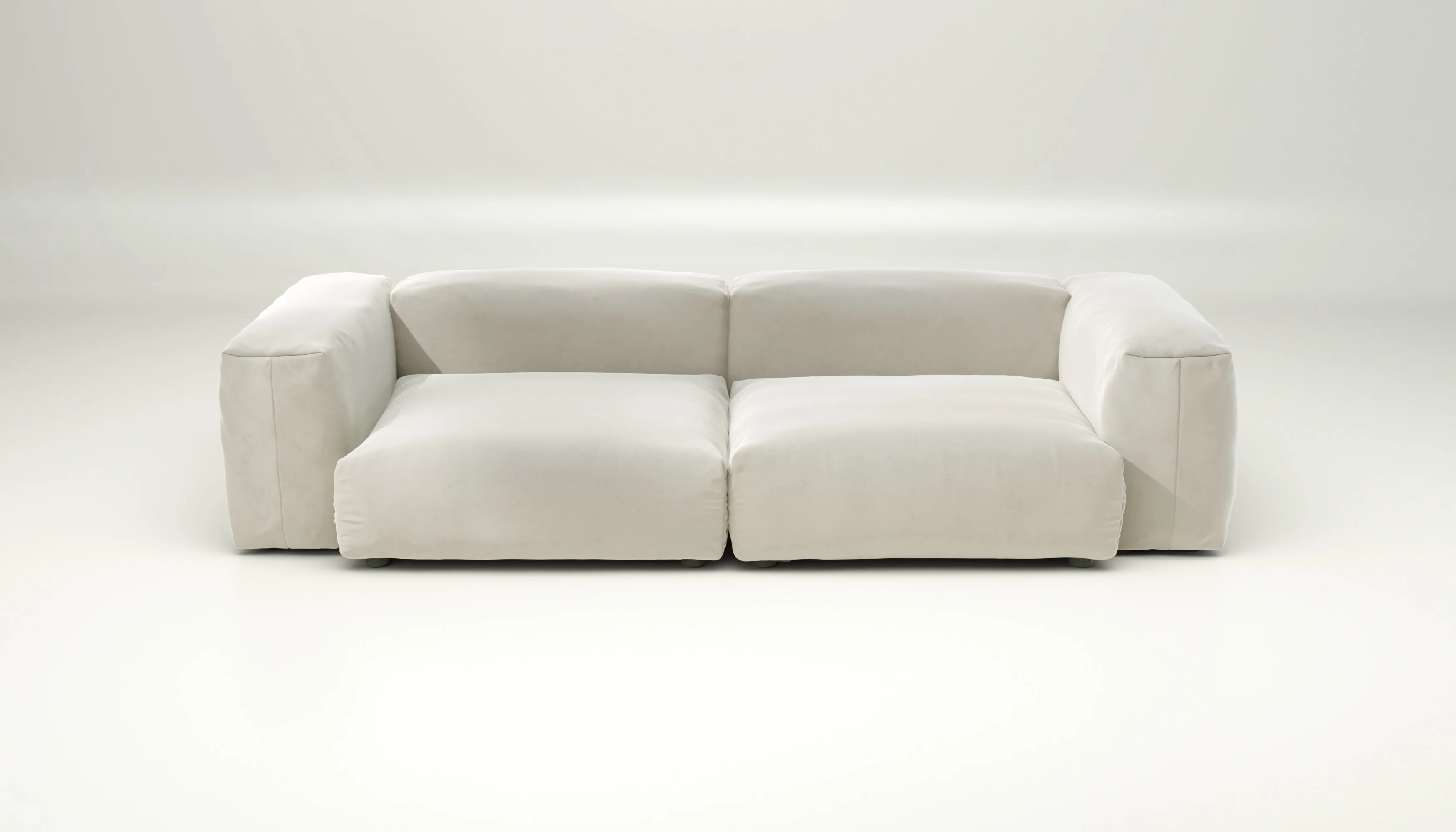 vetsak | Sofa Set 02 Large - Suave - Pearl | Modular Sofa | 3.5 Seater | Big Sofa - Image 2