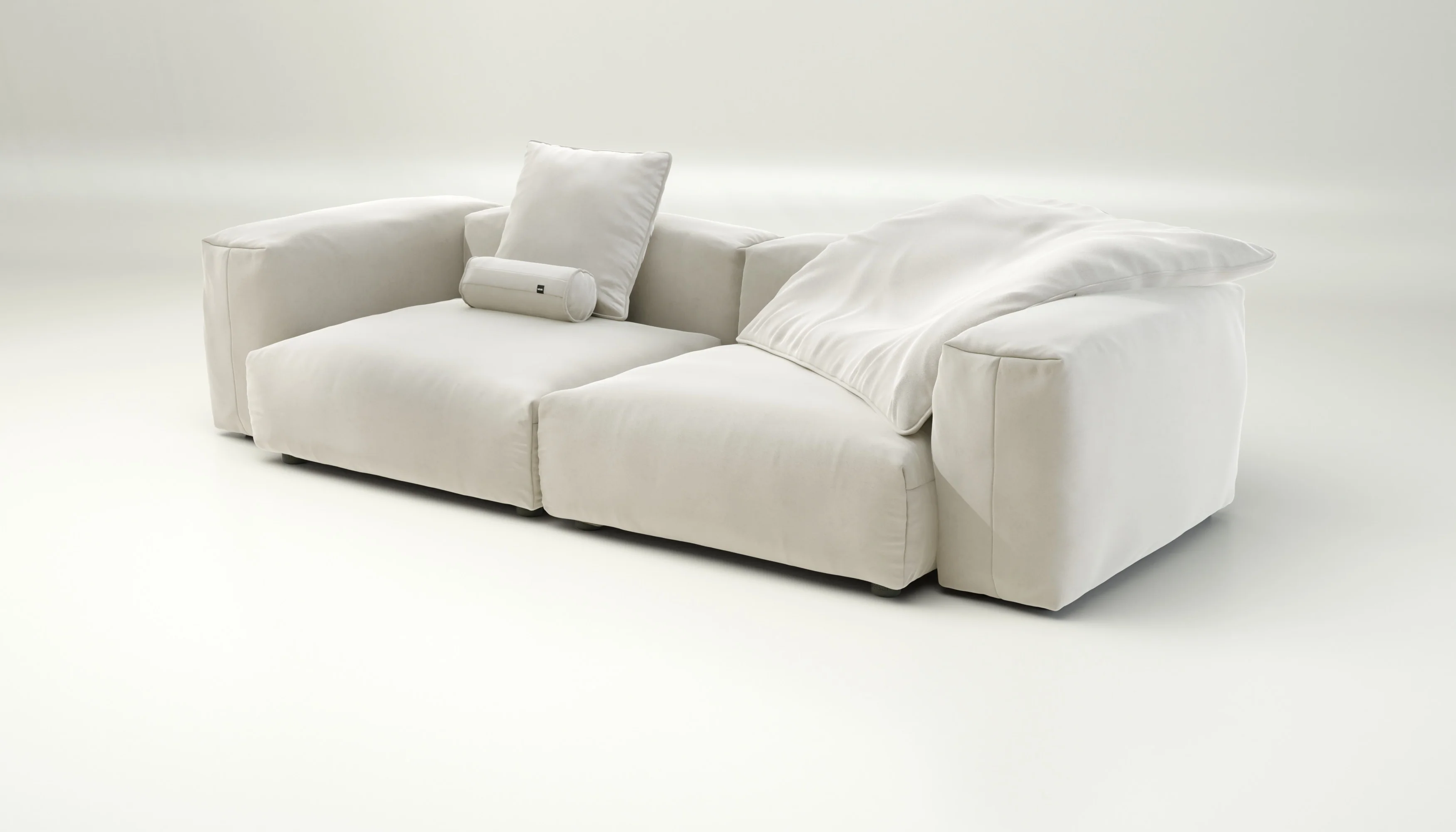 vetsak | Sofa Set 02 Large - Suave - Pearl | Modular Sofa | 3.5 Seater | Big Sofa - Image 3