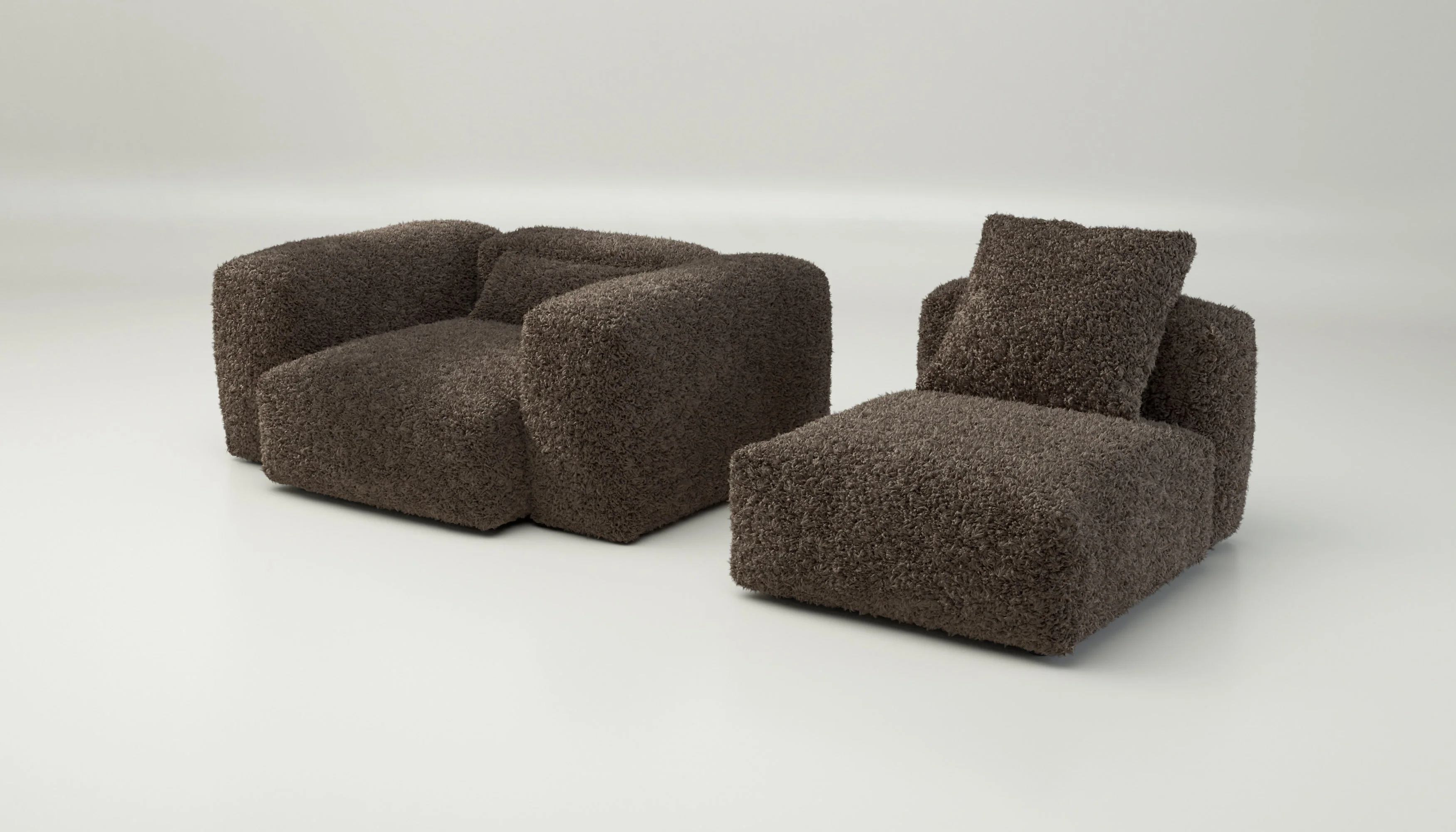 vetsak | Sofa Set 02 Medium - Doodle - Cacao | Modulaire Sofa | 2.5 Zits | Big Sofa - Image 4