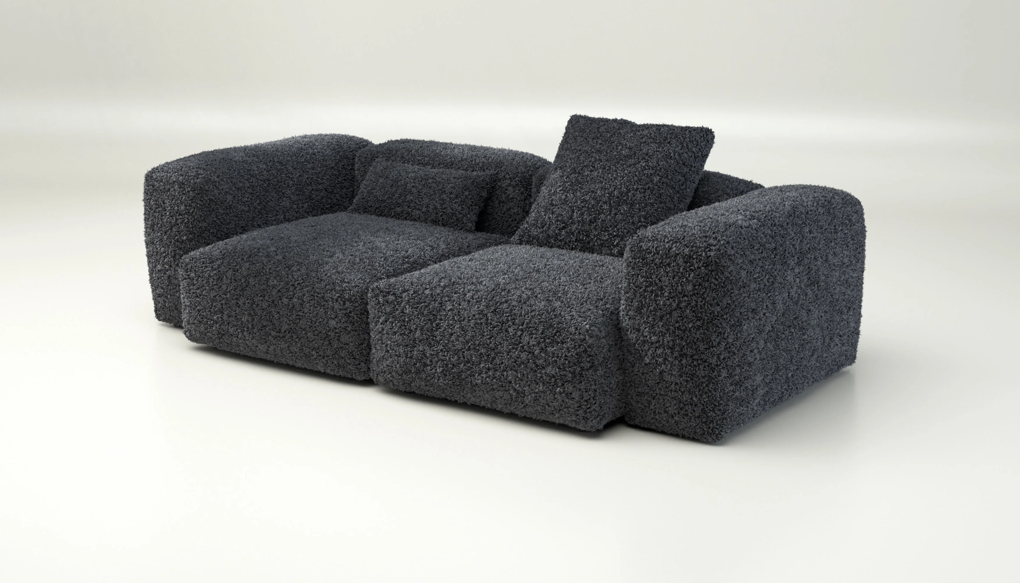 vetsak | Sofa Set 02 Medium - Doodle - Dark Grey | Modulaire Sofa | 2.5 Zits | Big Sofa - Image 3