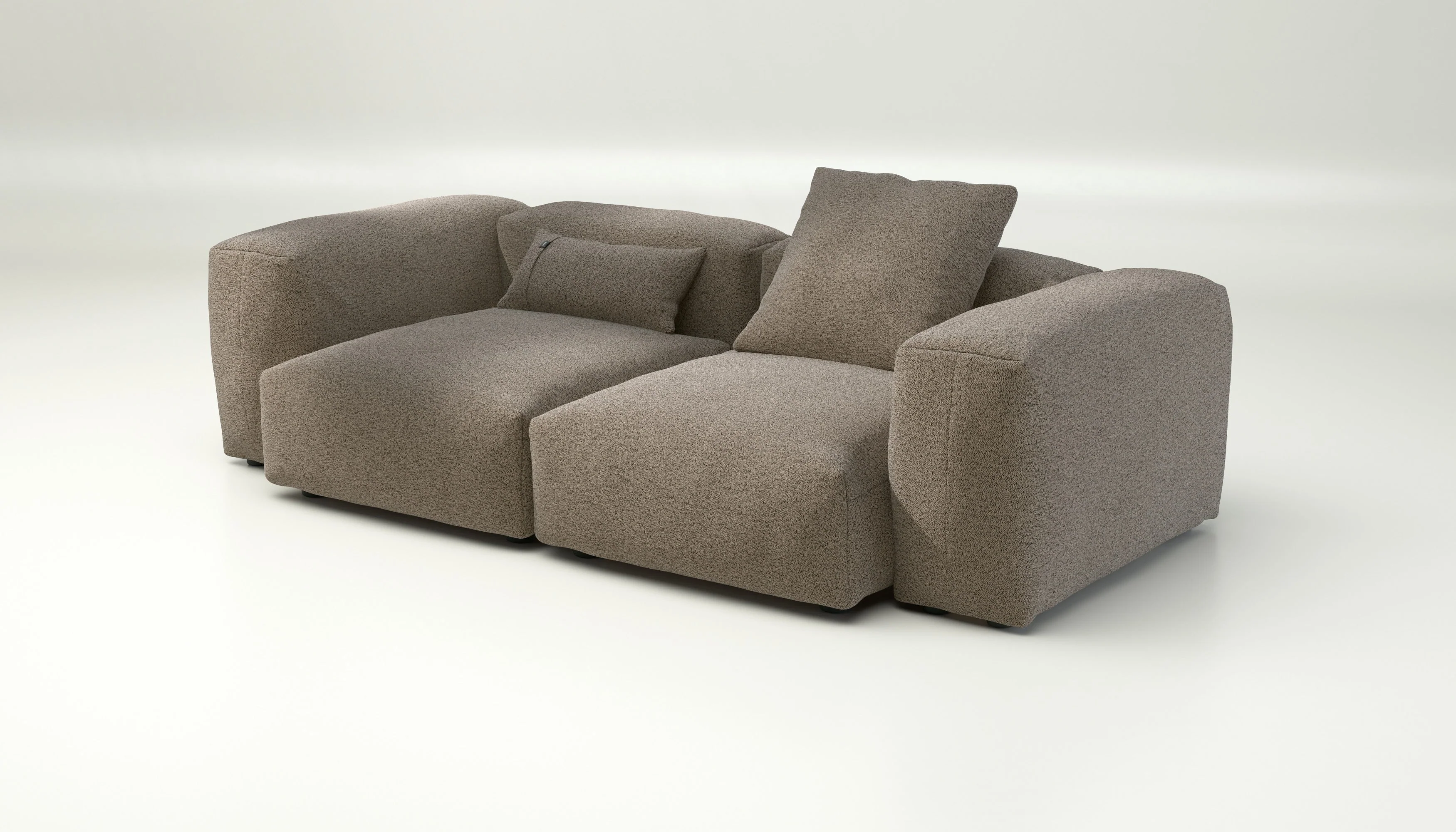 vetsak | Sofa Set 02 Medium - Loop Loop - Taupe | Modulaire Sofa | 2.5 Zits | Big Sofa - Image 3