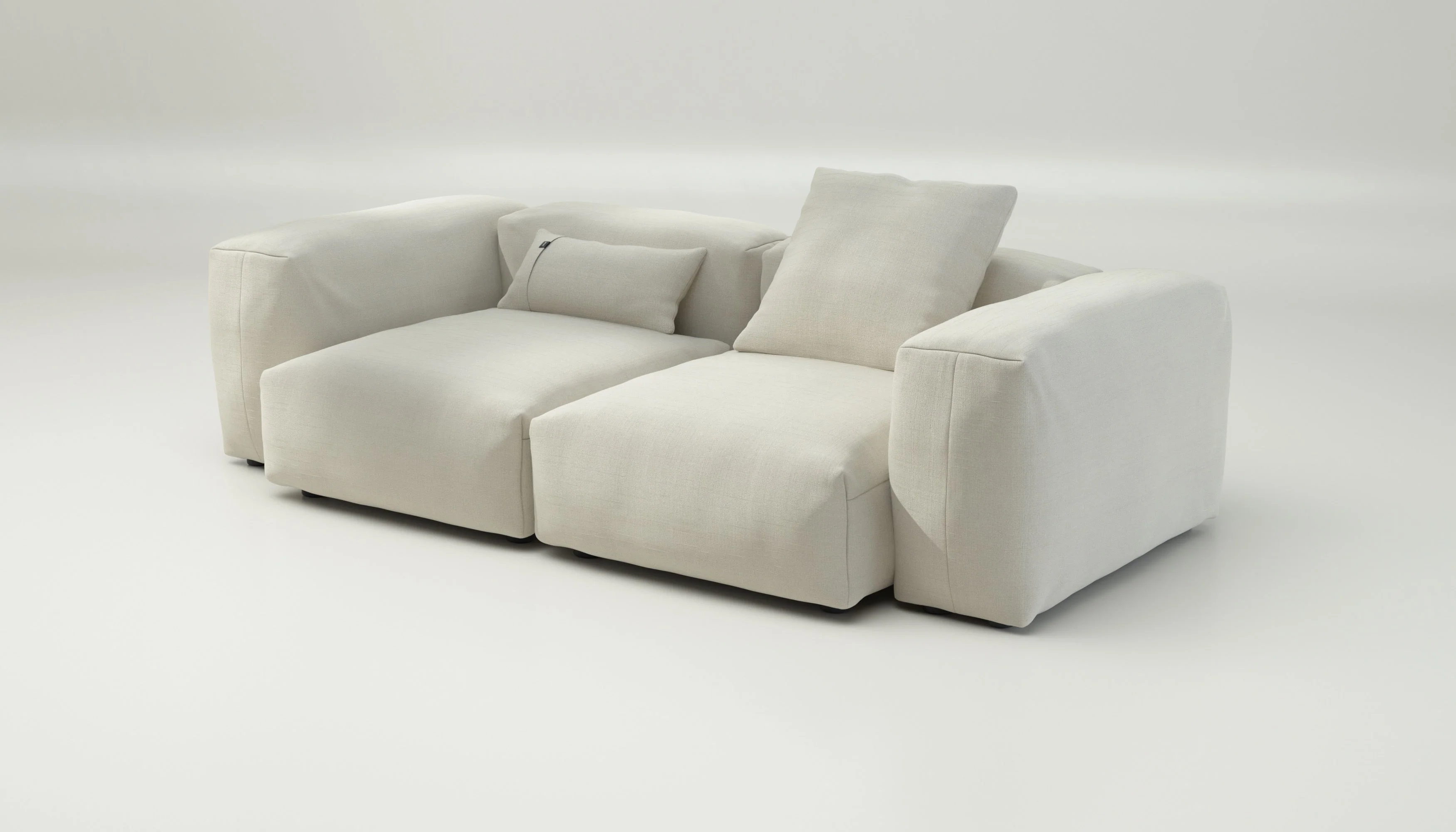vetsak | Sofa Set 02 Medium - Pique - Creme | Modulaire Sofa | 2.5 Zits | Big Sofa - Image 3
