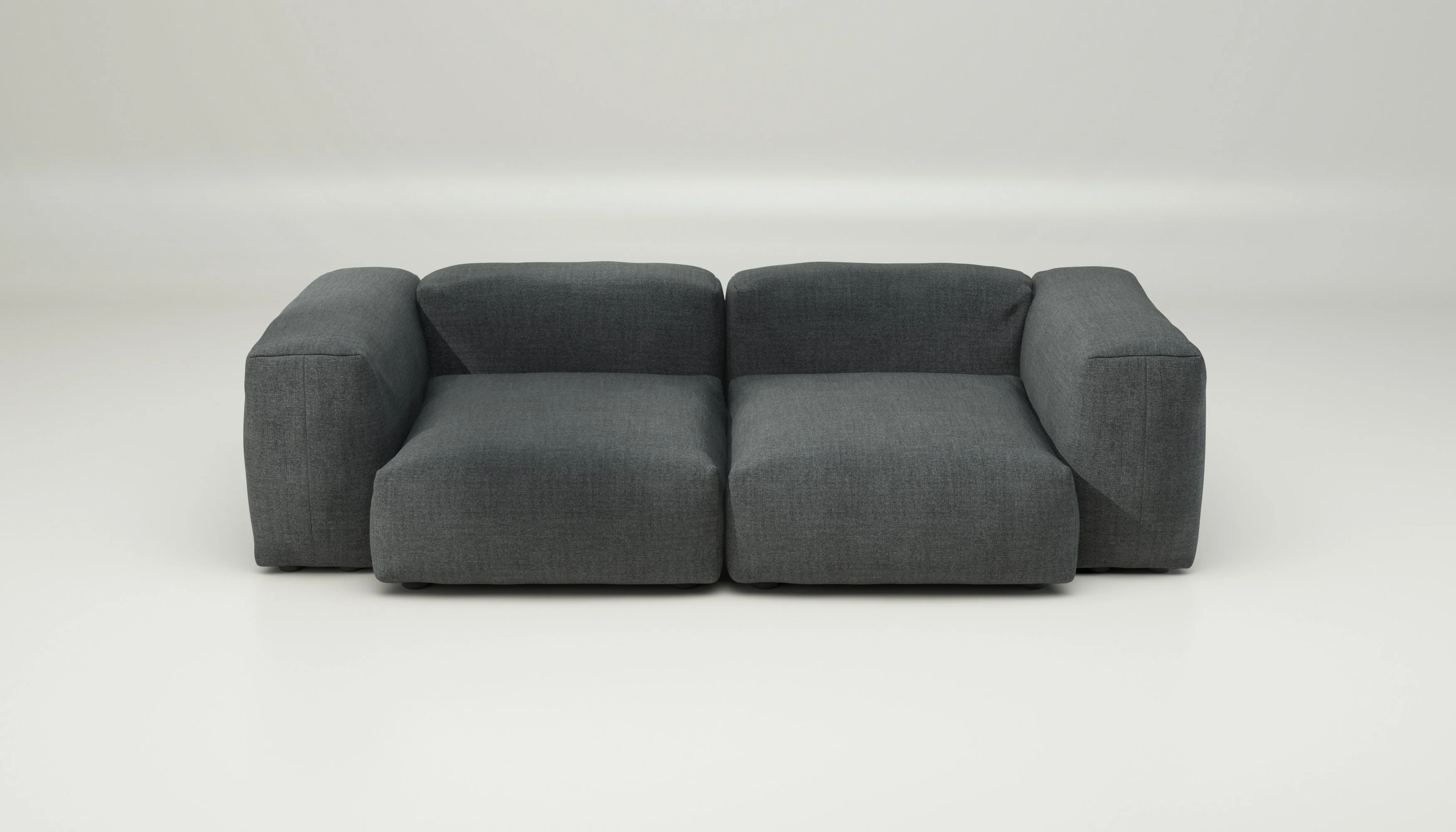 vetsak | Sofa Set 02 Medium - Pique - Dark Grey | Modular Sofa | 2.5 Seater | Big Sofa - Image 2