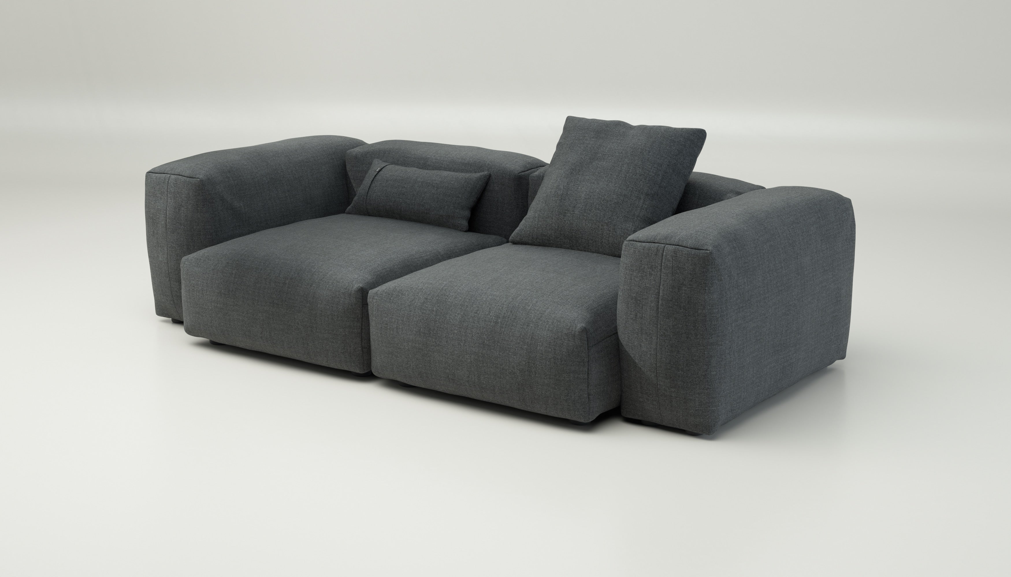 vetsak | Sofa Set 02 Medium - Pique - Dark Grey | Modular Sofa | 2.5 Seater | Big Sofa - Image 3