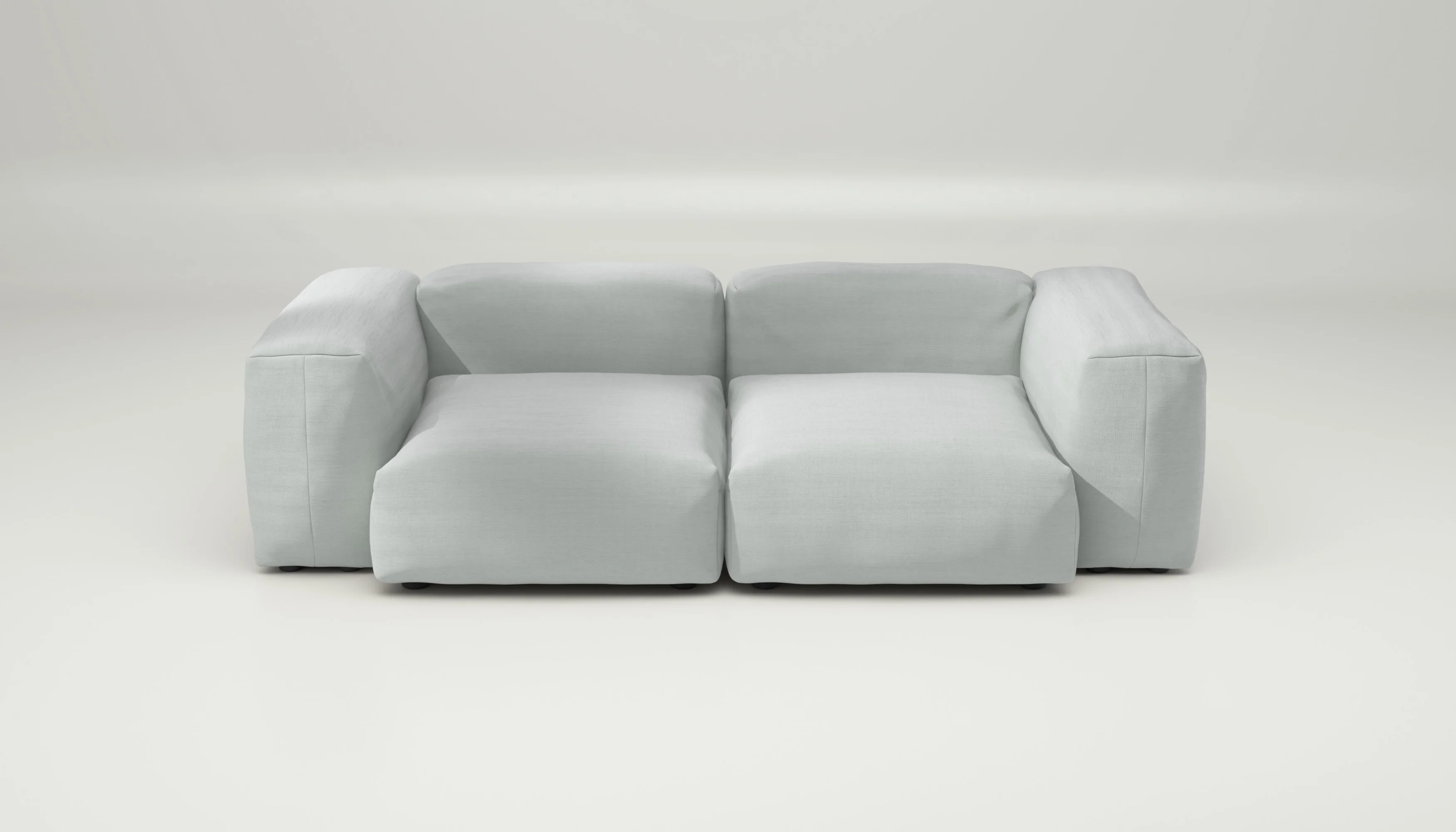 vetsak | Sofa Set 02 Medium - Pique - Light Grey | Modular Sofa | 2.5 Seater | Big Sofa - Image 2