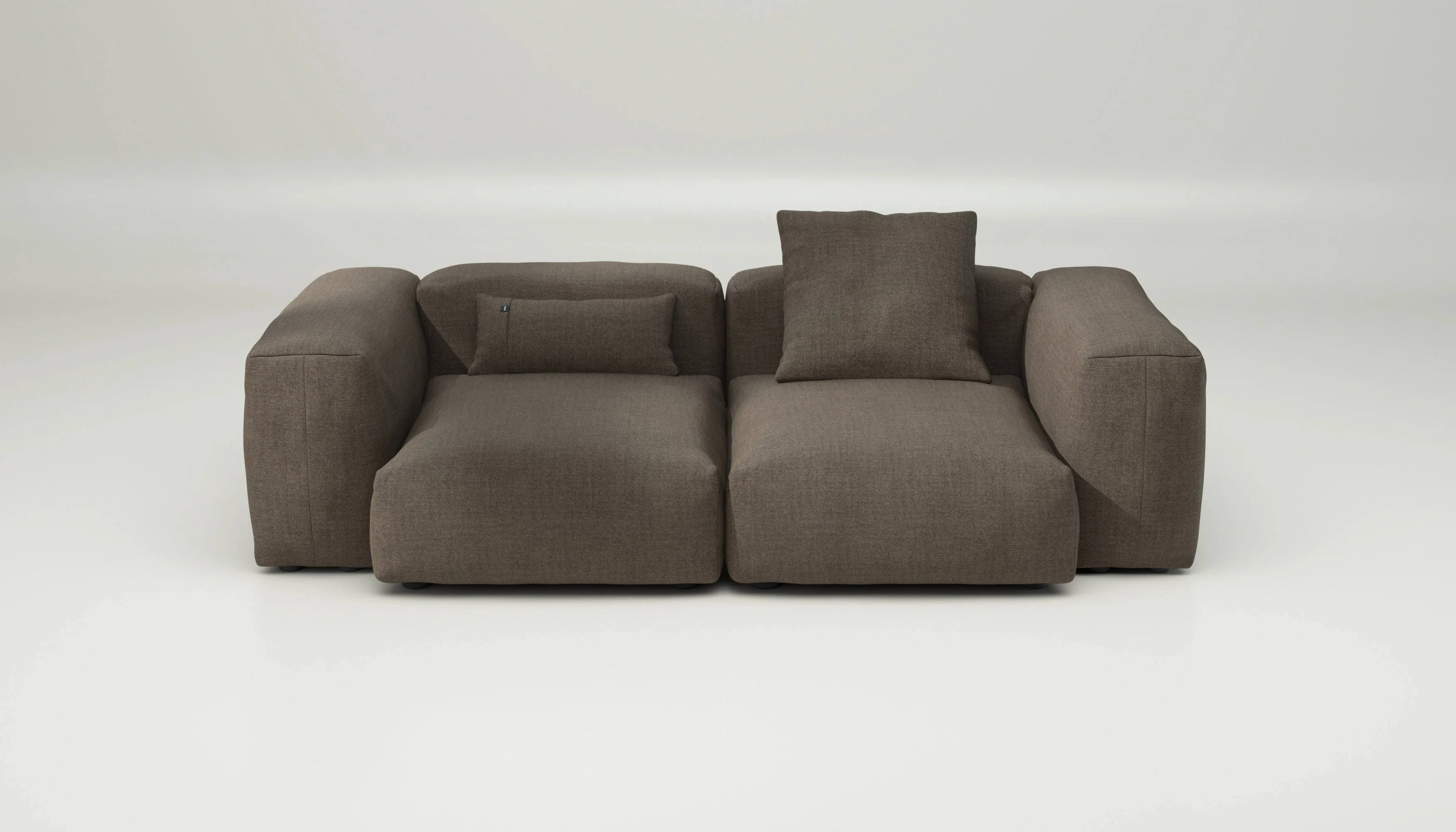 vetsak | Sofa Set 02 Medium - Pique - Taupe | Modular Sofa | 2.5 Seater | Big Sofa