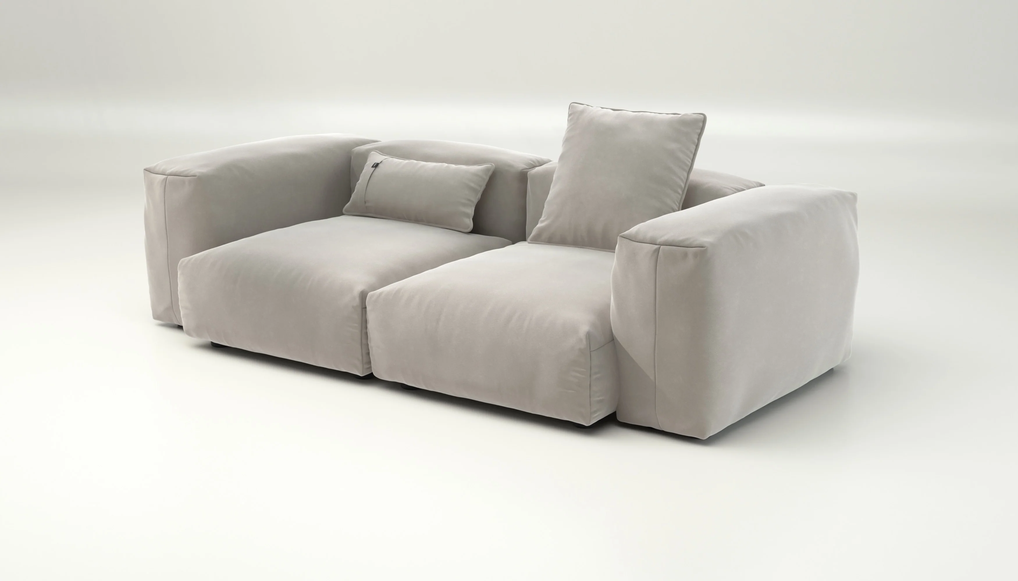 vetsak | Sofa Set 02 Medium - Suave - Clay | Modulaire Sofa | 2.5 Zits | Big Sofa - Image 3