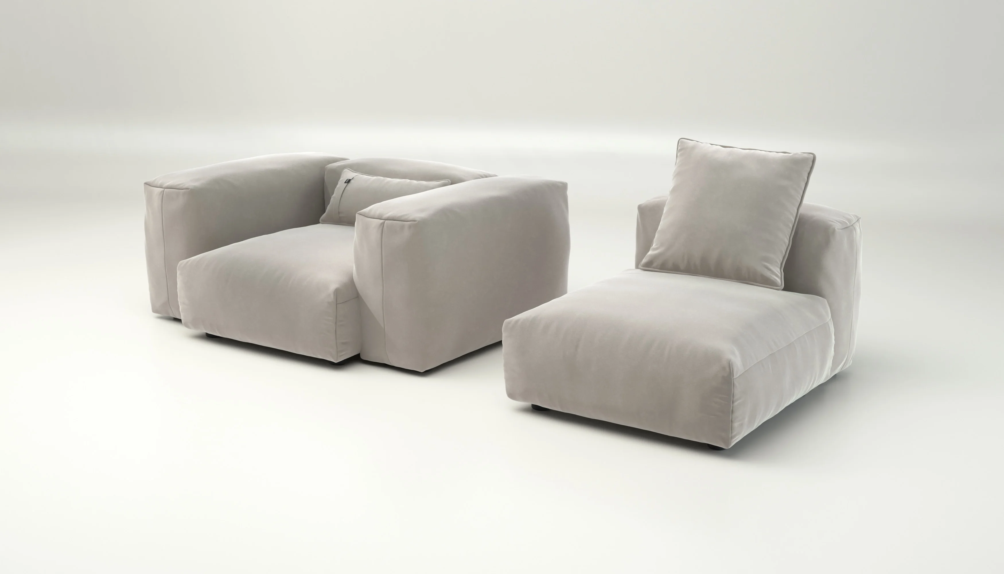 vetsak | Sofa Set 02 Medium - Suave - Clay | Modulaire Sofa | 2.5 Zits | Big Sofa - Image 4