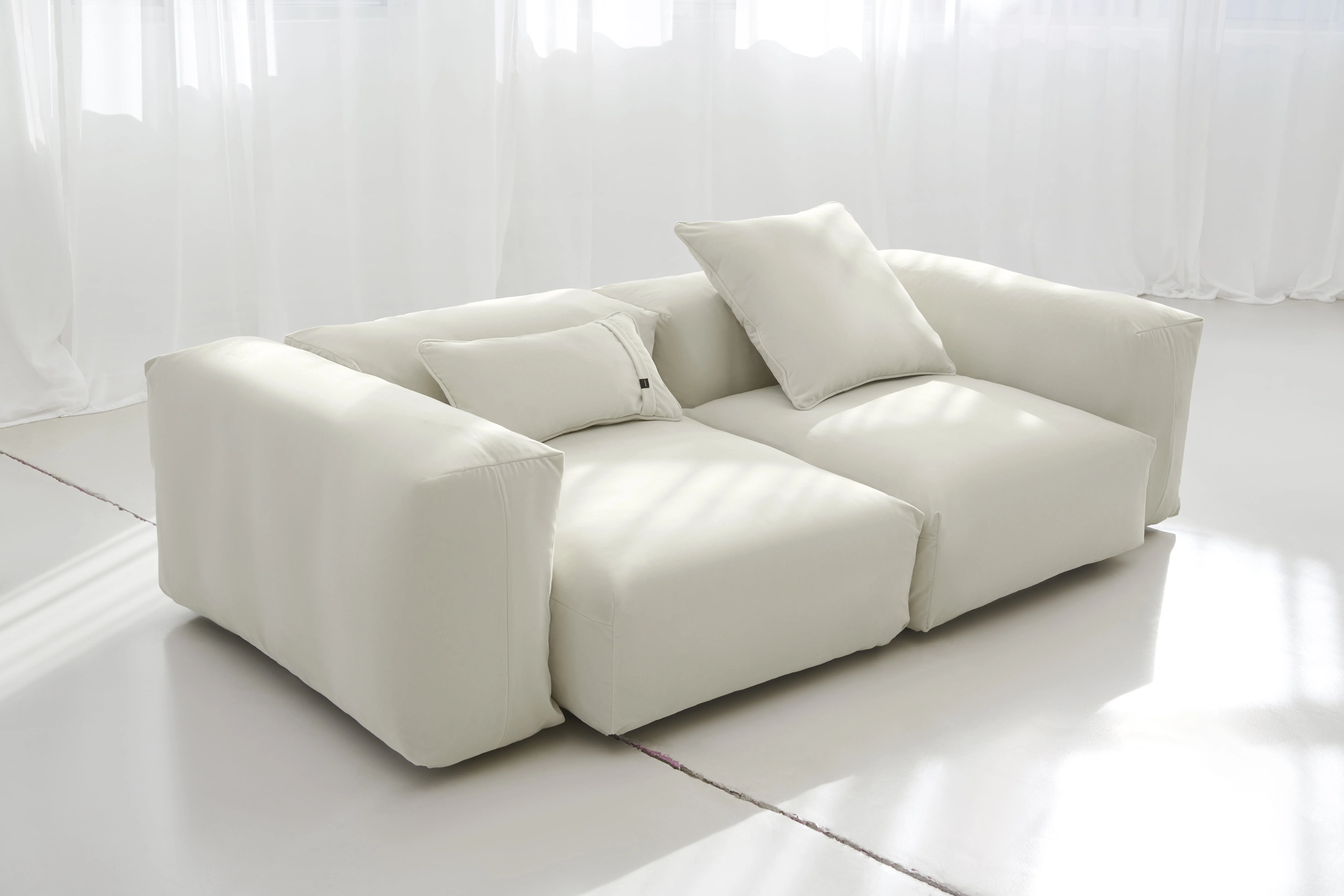 vetsak | Sofa Set 02 Medium - Suave - Pearl | Modular Sofa | 2.5 Seater | Big Sofa - Image 5
