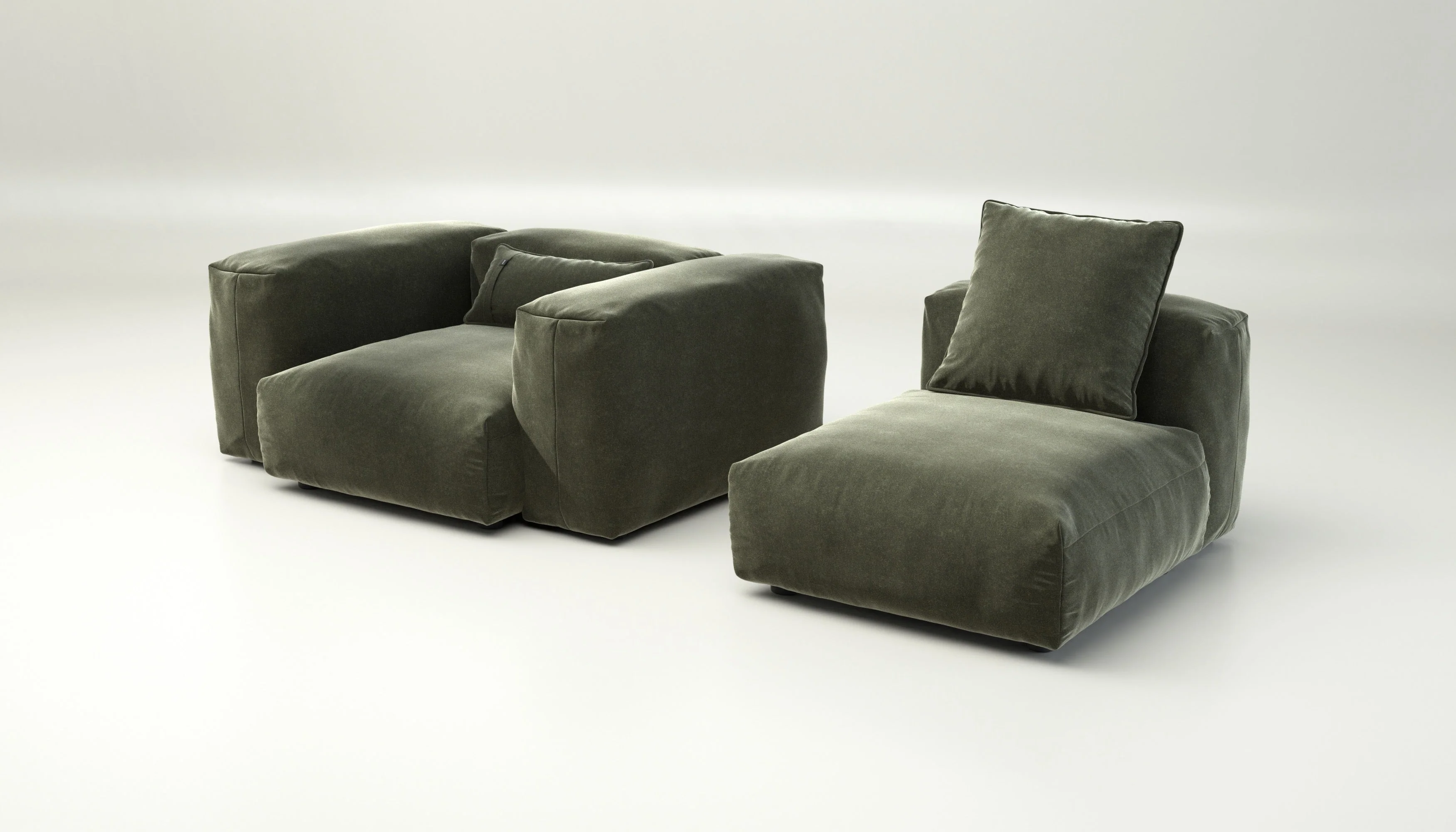 vetsak | Sofa Set 02 Medium - Suave - Pine | Modulaire Sofa | 2.5 Zits | Big Sofa - Image 4