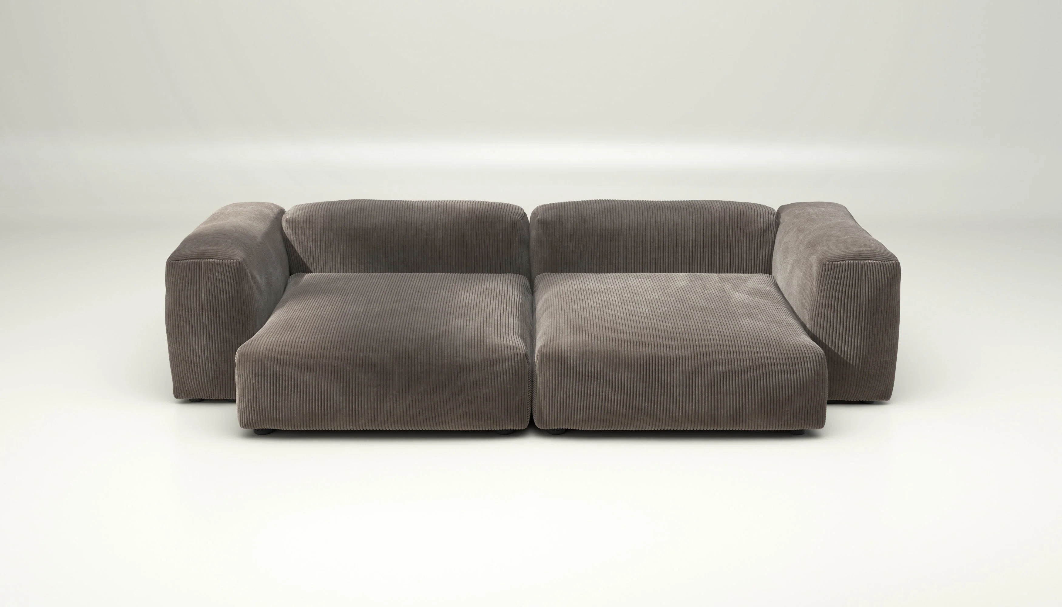 vetsak | Sofa Set 02 XLarge - Cord Velour - Mocha | Modulaire Sofa | 3.5 Zits | Big Sofa - Image 2