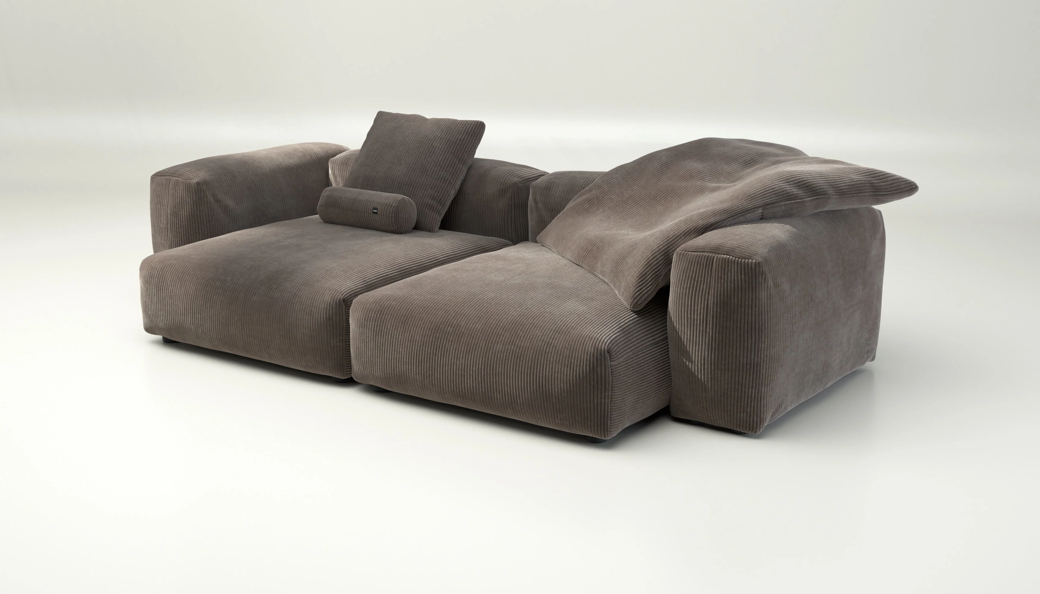 vetsak | Sofa Set 02 XLarge - Cord Velour - Mocha | Modulaire Sofa | 3.5 Zits | Big Sofa - Image 3