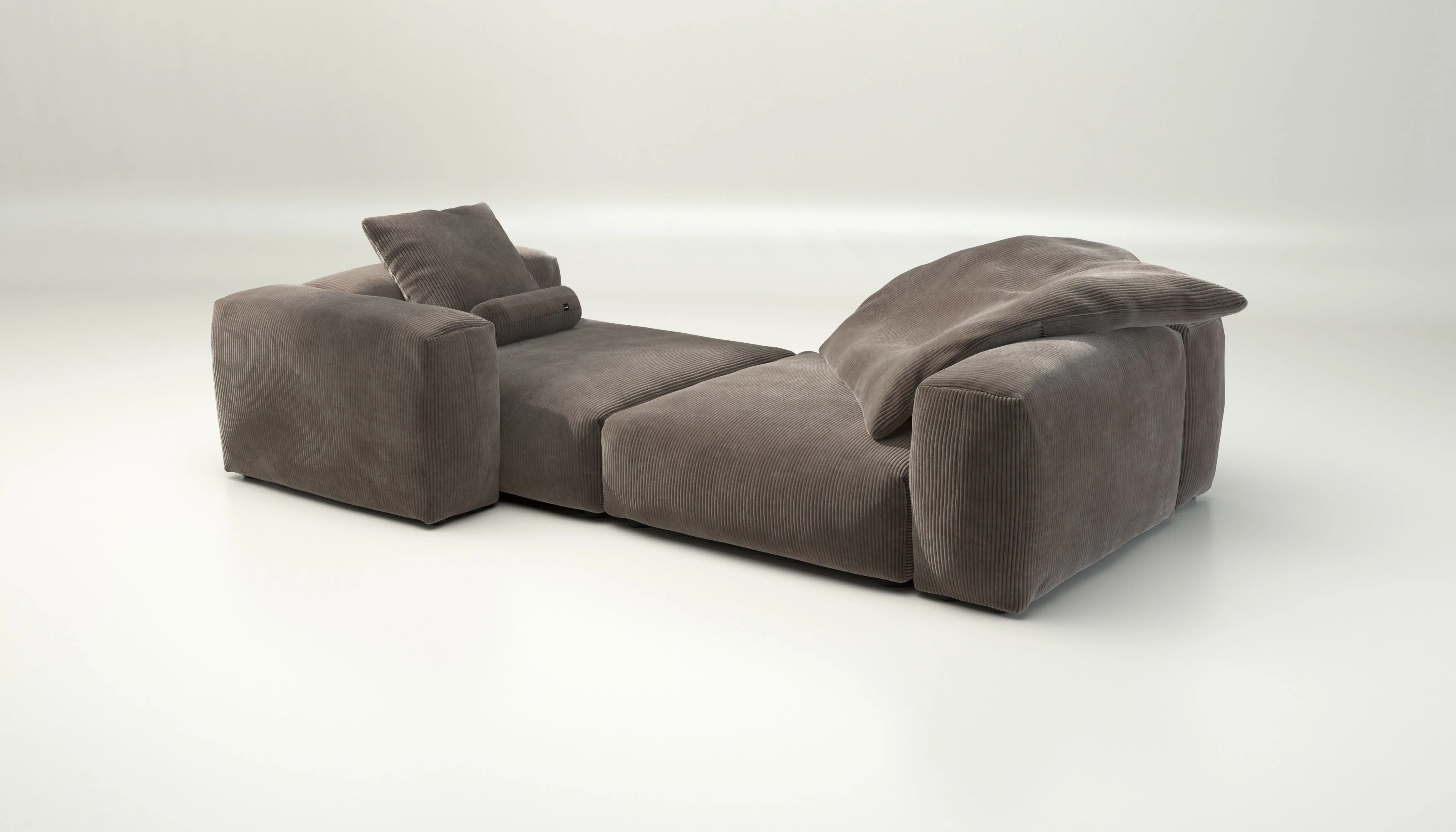 vetsak | Sofa Set 02 XLarge - Cord Velour - Mocha | Modulaire Sofa | 3.5 Zits | Big Sofa - Image 4