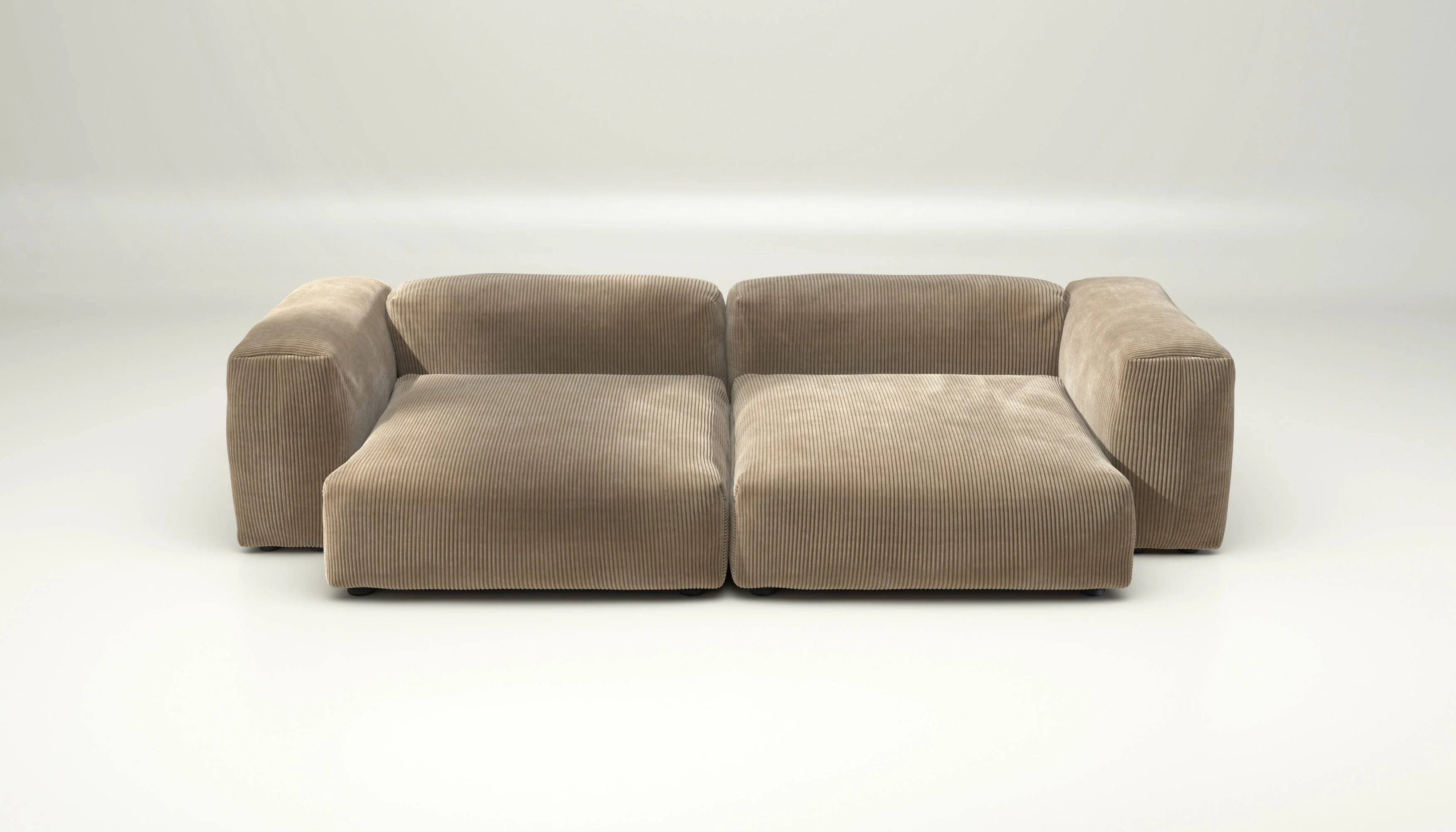 vetsak | Sofa Set 02 XLarge - Cord Velour - Sand | Modulaire Sofa | 3.5 Zits | Big Sofa - Image 2
