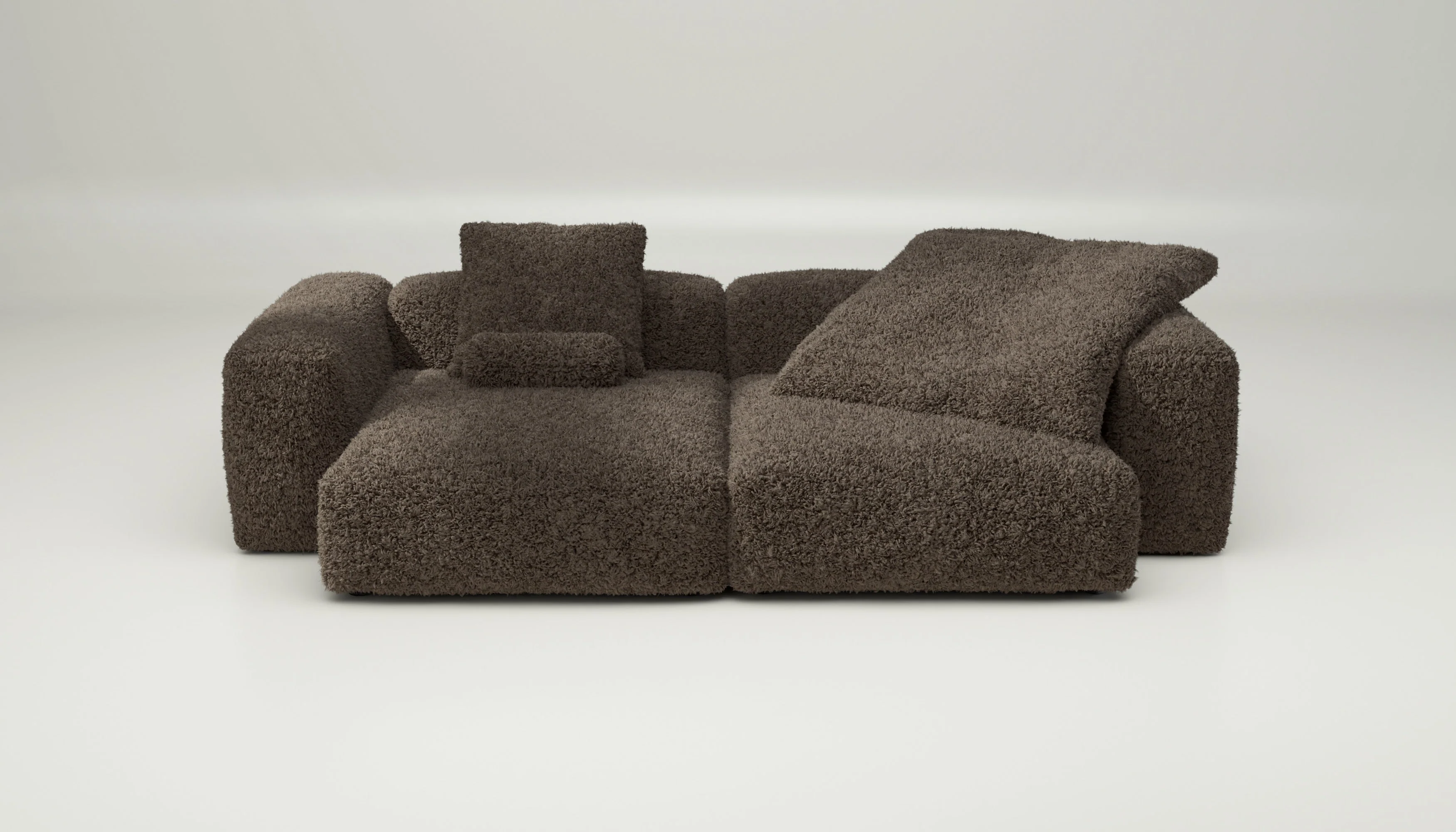 vetsak | Sofa Set 02 XLarge - Doodle - Cacao | Modulaire Sofa | 3.5 Zits | Big Sofa