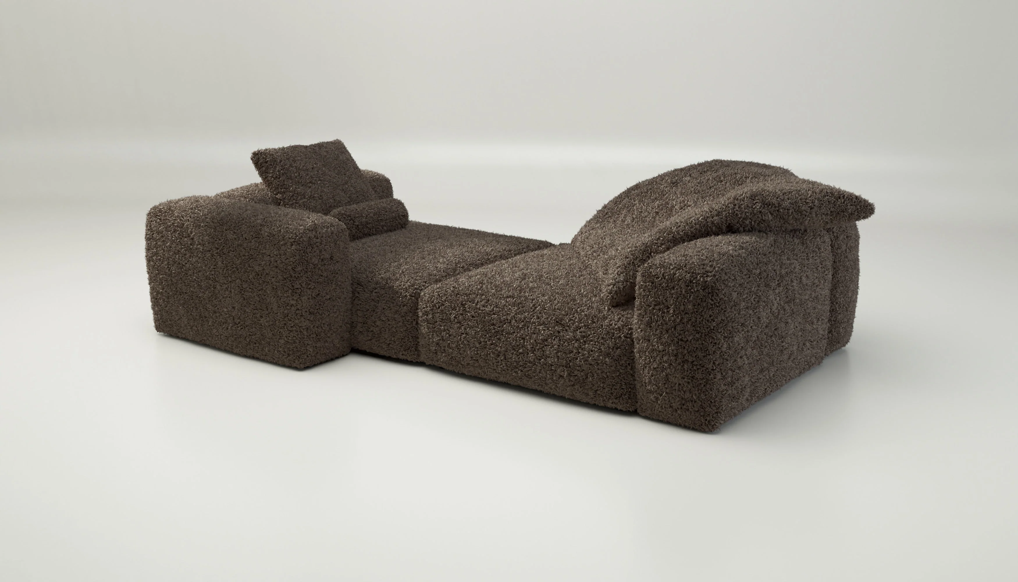 vetsak | Sofa Set 02 XLarge - Doodle - Cacao | Modulaire Sofa | 3.5 Zits | Big Sofa - Image 4