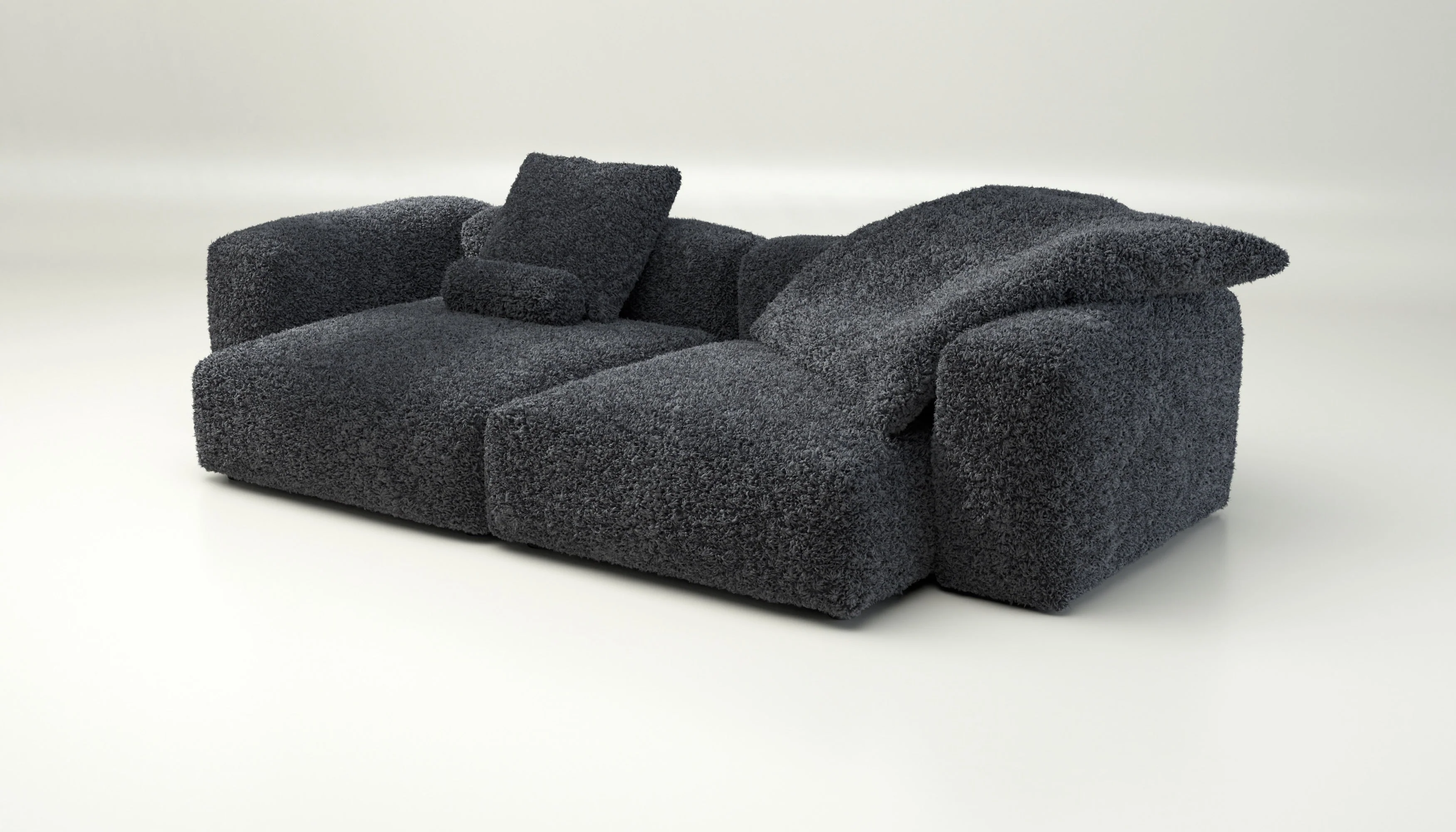 vetsak | Sofa Set 02 XLarge - Doodle - Dark Grey | Modulaire Sofa | 3.5 Zits | Big Sofa - Image 3