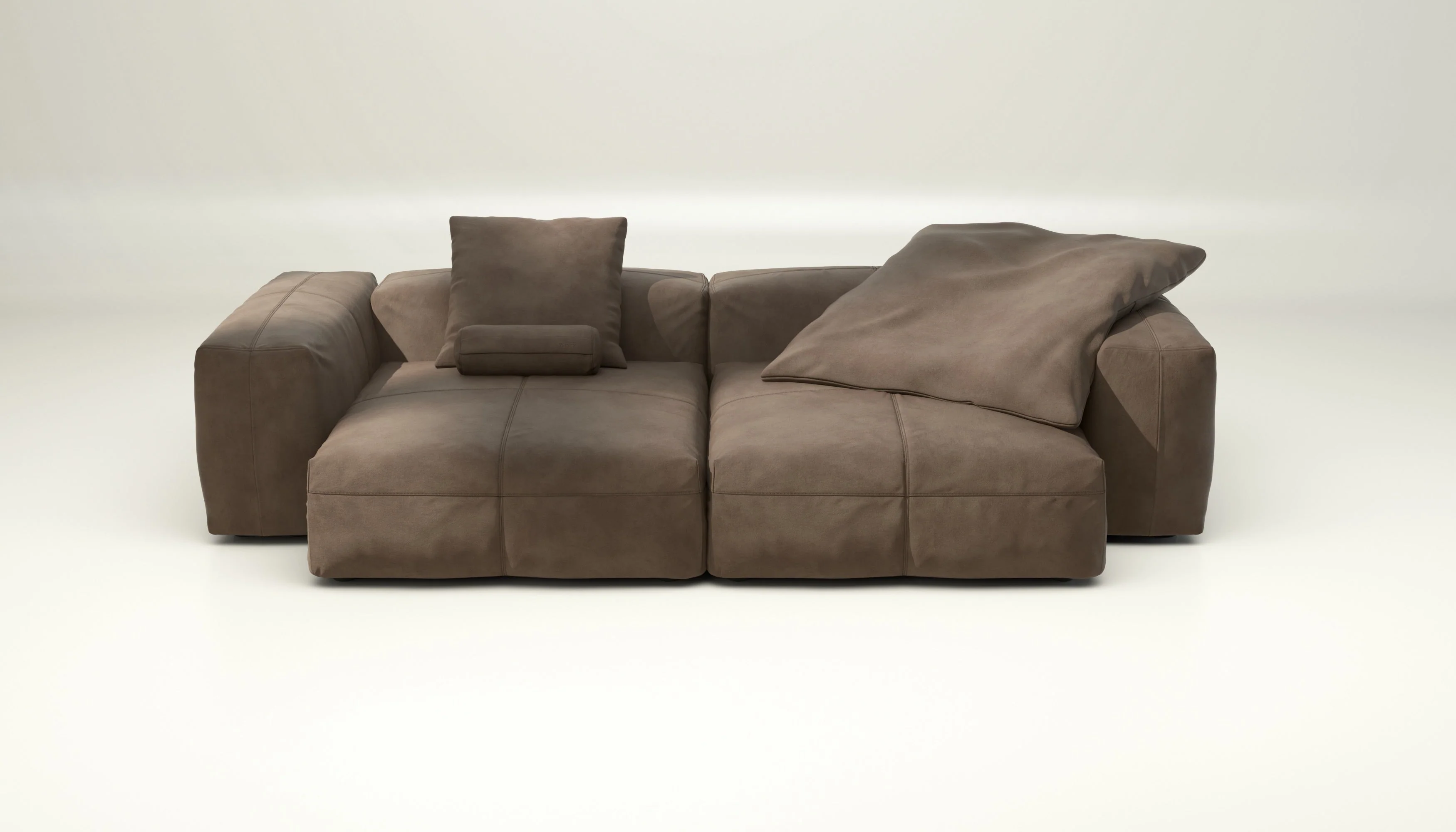 vetsak | Sofa Set 02 XLarge - Leather - Cacao | Modulaire Sofa | 3.5 Zits | Big Sofa