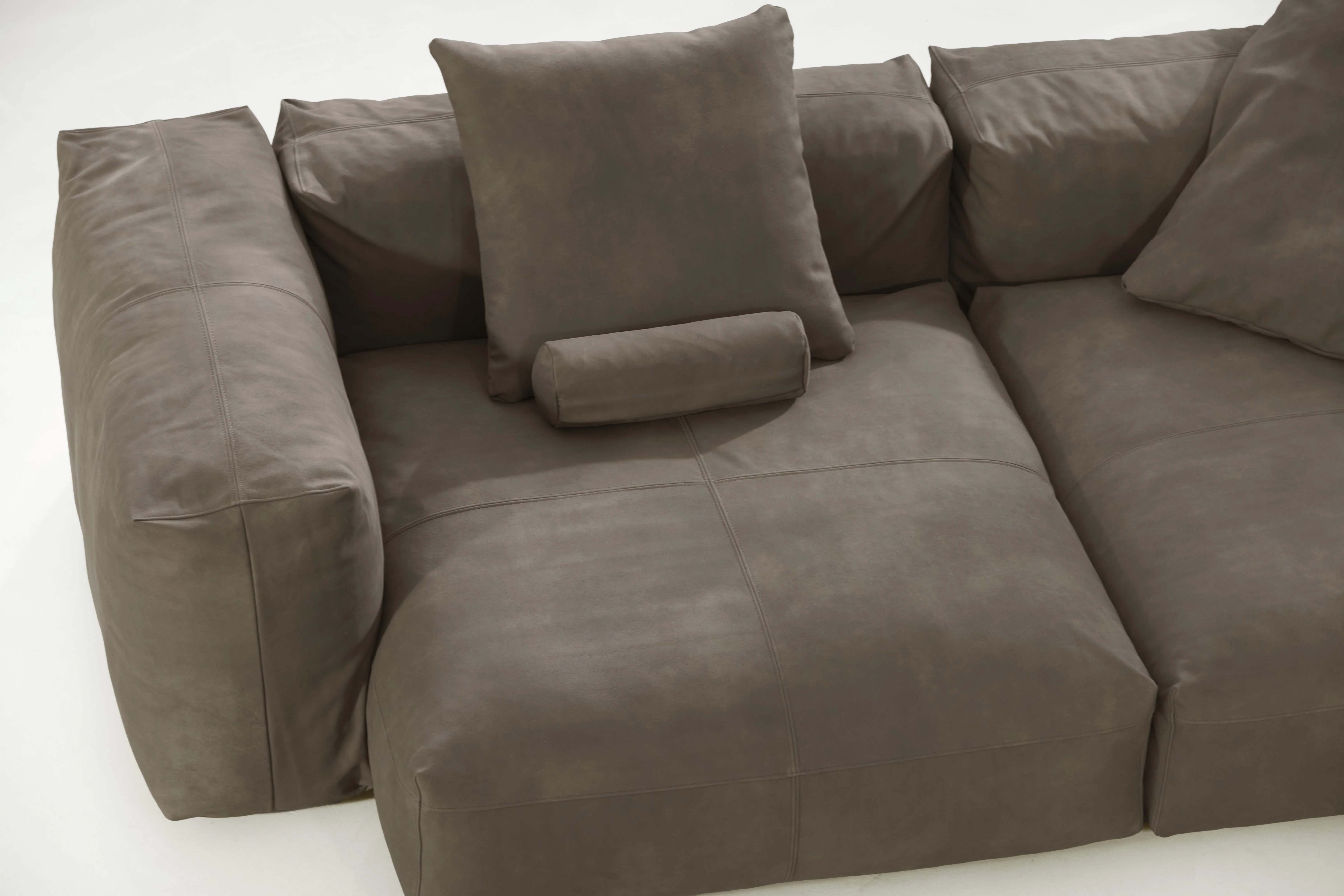vetsak | Sofa Set 02 XLarge - Leather - Cacao | Modulaire Sofa | 3.5 Zits | Big Sofa - Image 5