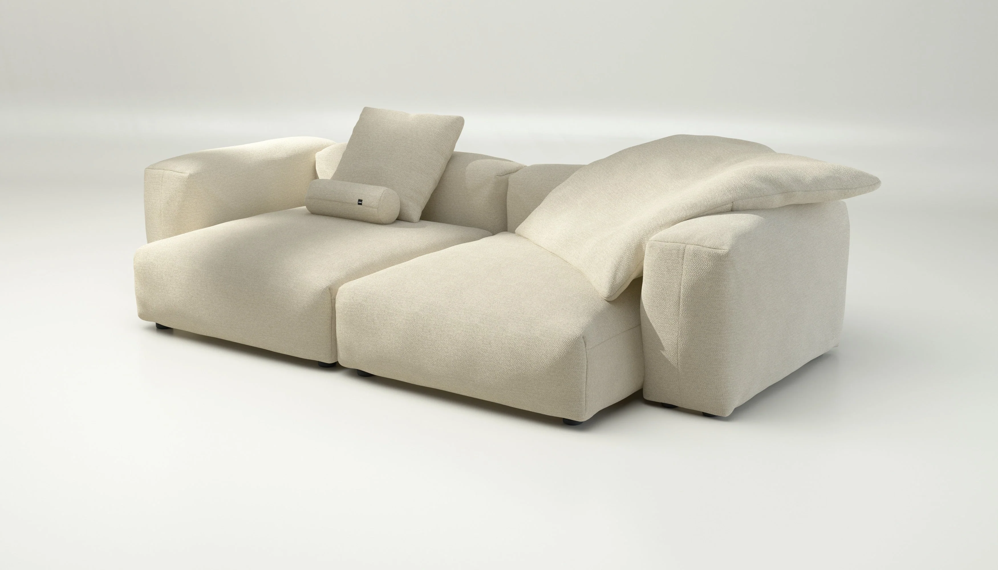 vetsak | Sofa Set 02 XLarge - Loop Loop - Duna | Modulaire Sofa | 3.5 Zits | Big Sofa - Image 3