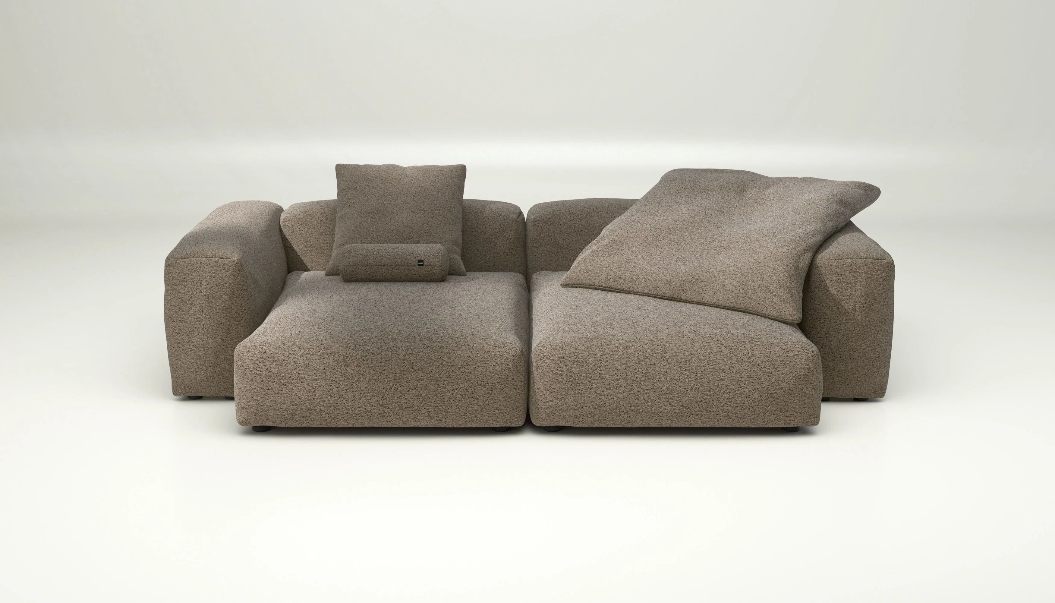 vetsak | Sofa Set 02 XLarge - Loop Loop - Taupe | Modulaire Sofa | 3.5 Zits | Big Sofa