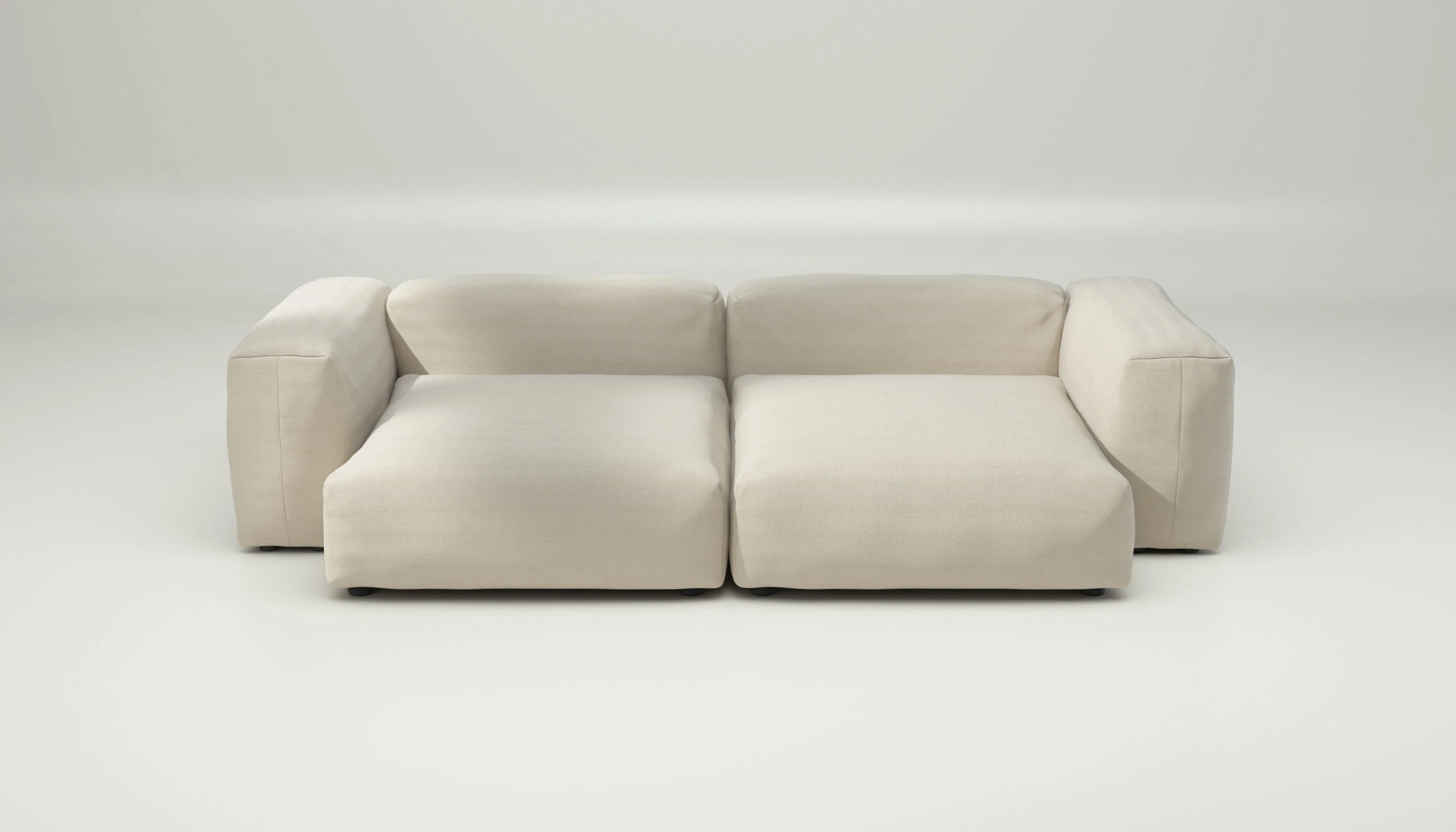 vetsak | Sofa Set 02 XLarge - Pique - Beige | Modular Sofa | 3.5 Seater | Big Sofa - Image 2
