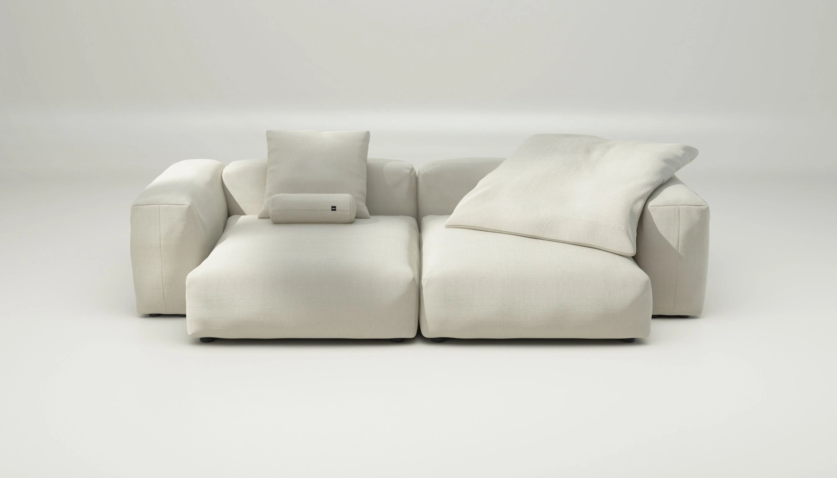 vetsak | Sofa Set 02 XLarge - Pique - Creme | Modulaire Sofa | 3.5 Zits | Big Sofa
