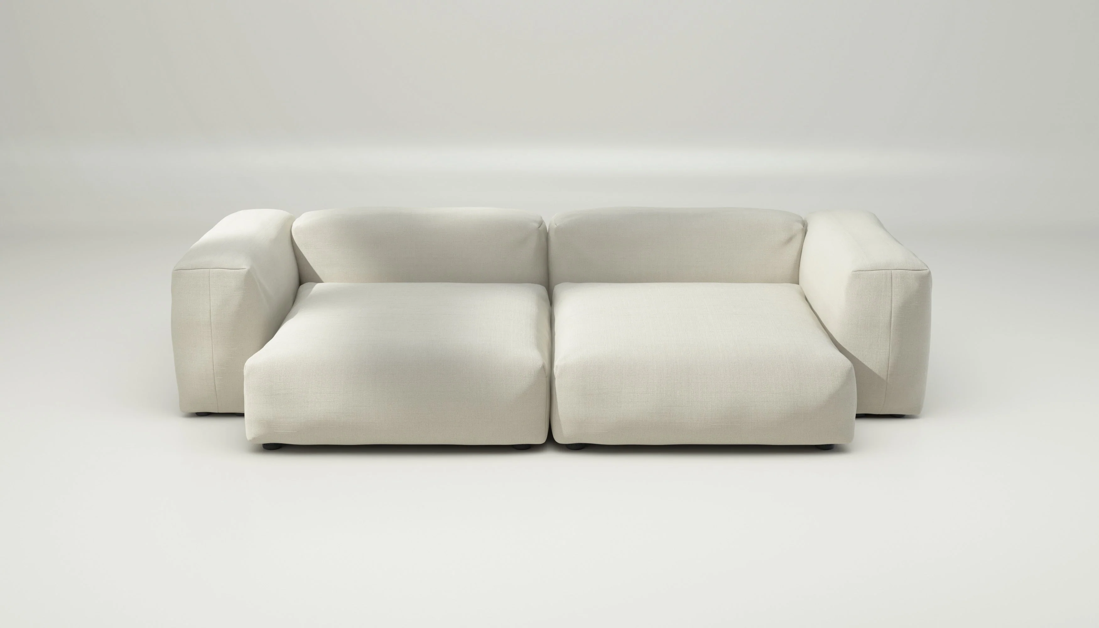 vetsak | Sofa Set 02 XLarge - Pique - Creme | Modulaire Sofa | 3.5 Zits | Big Sofa - Image 2