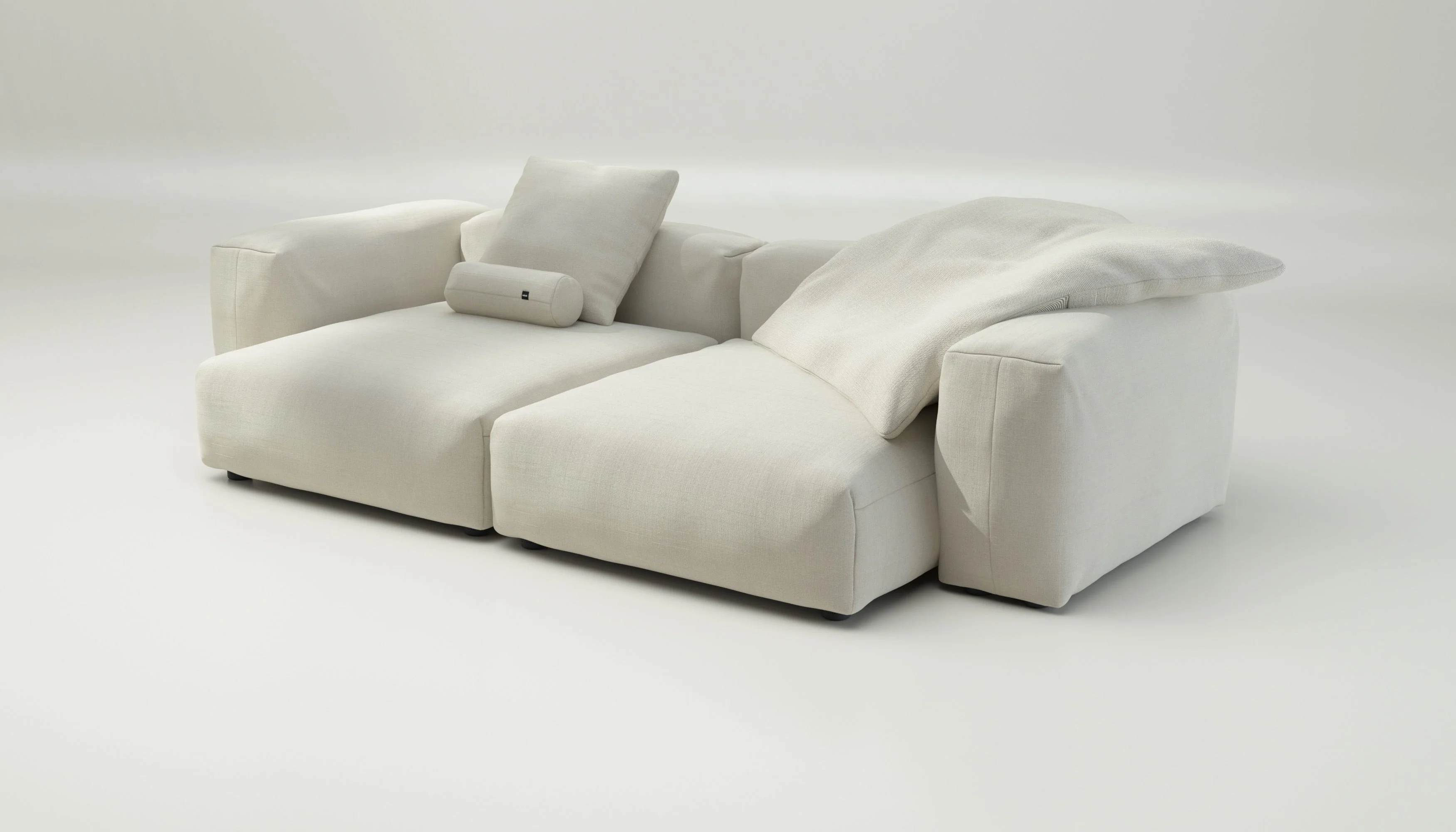 vetsak | Sofa Set 02 XLarge - Pique - Creme | Modulaire Sofa | 3.5 Zits | Big Sofa - Image 3