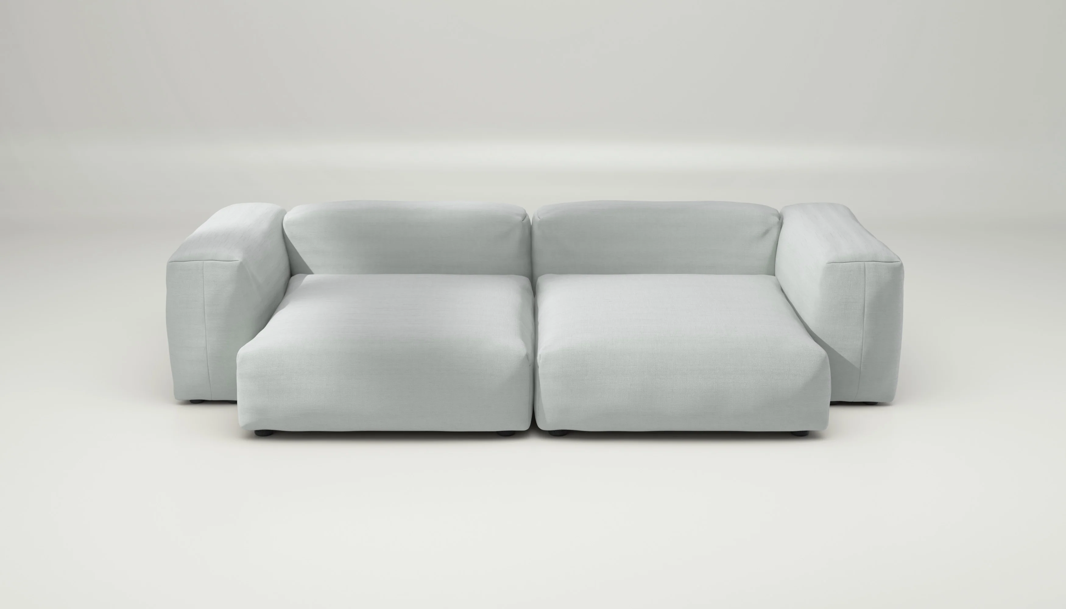 vetsak | Sofa Set 02 XLarge - Pique - Light Grey | Modular Sofa | 3.5 Seater | Big Sofa - Image 2