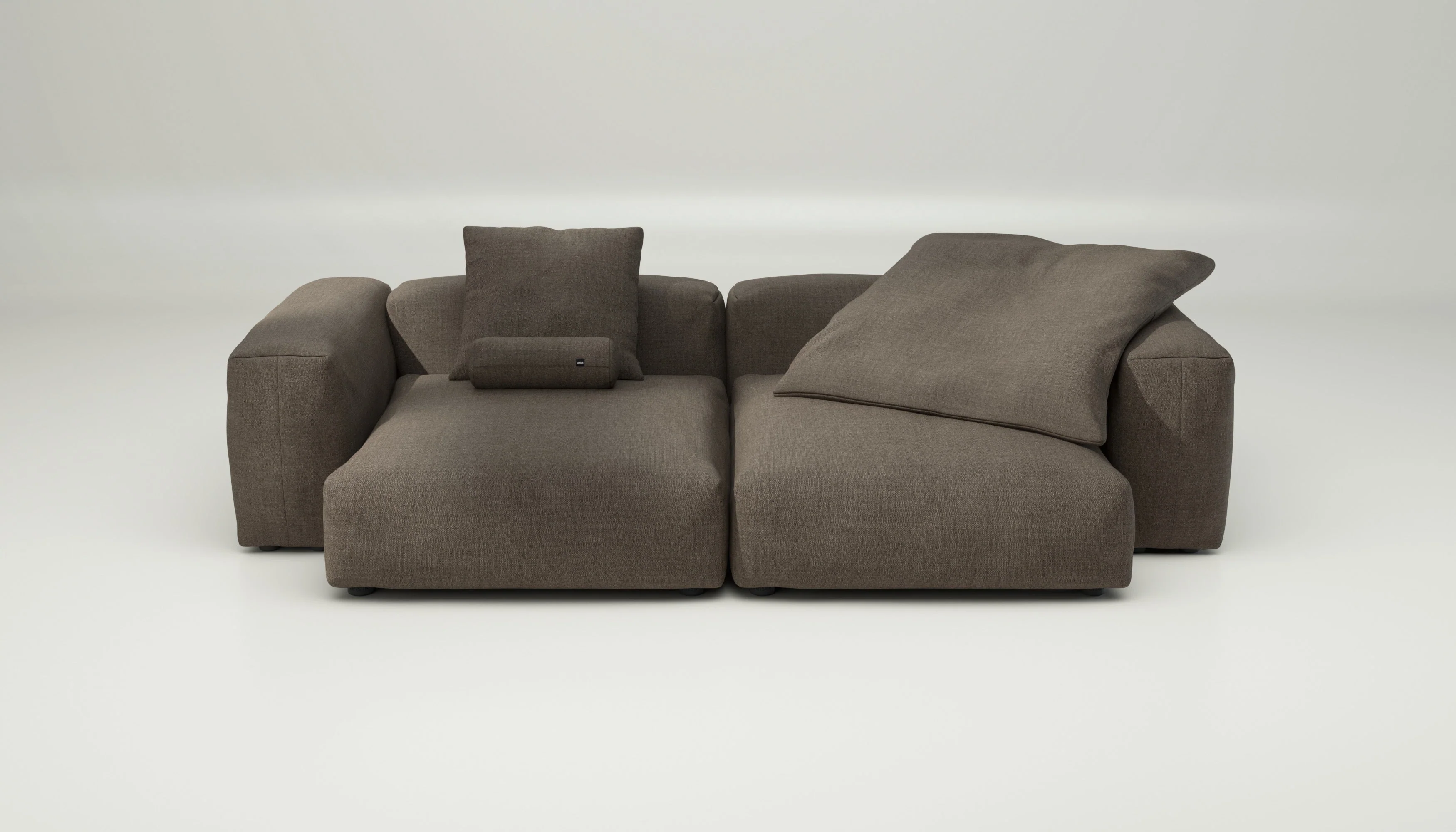 vetsak | Sofa Set 02 XLarge - Pique - Taupe | Modular Sofa | 3.5 Seater | Big Sofa