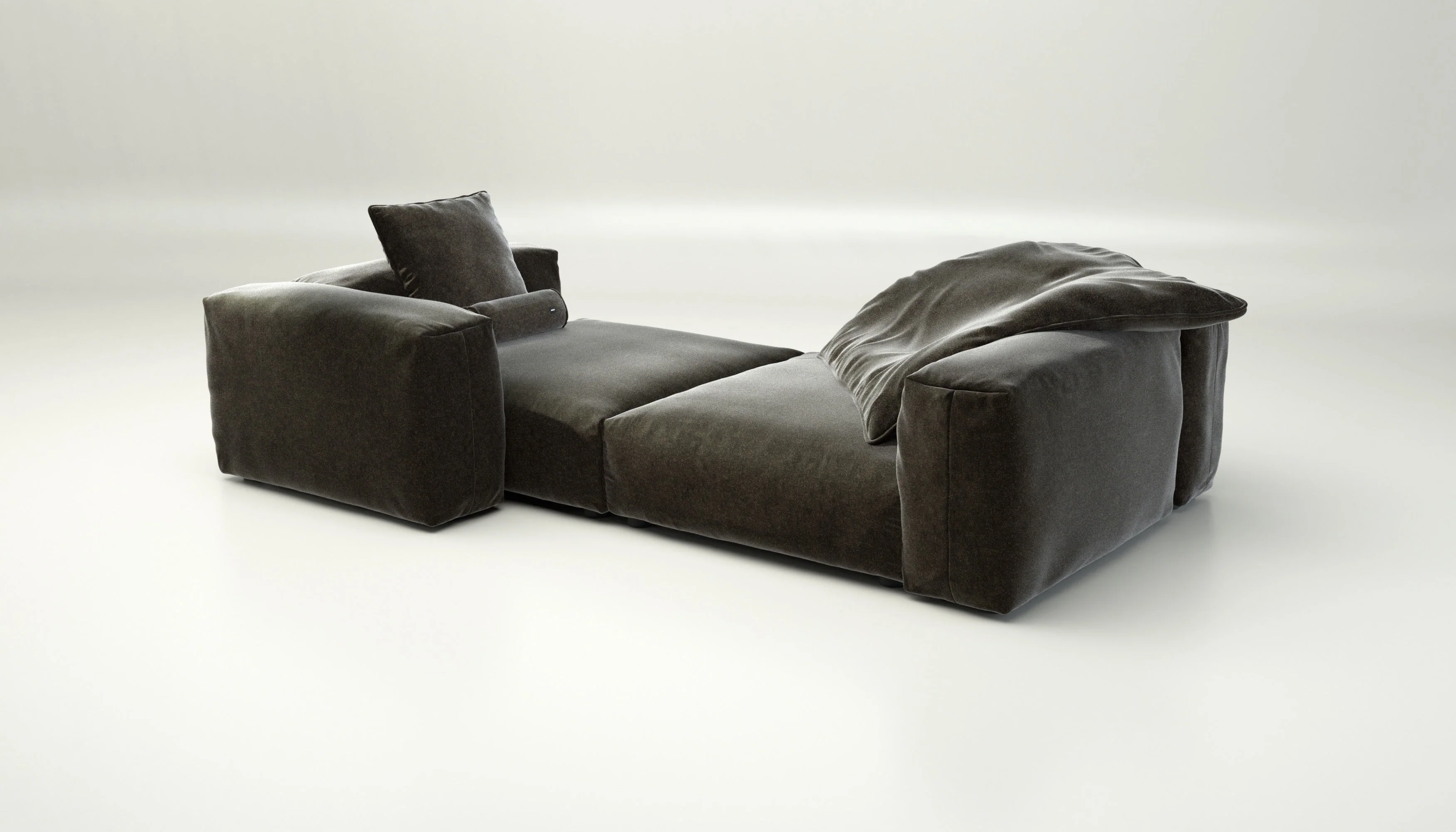 vetsak | Sofa Set 02 XLarge - Suave - Anthracite | Modular Sofa | 3.5 Seater | Big Sofa - Image 3
