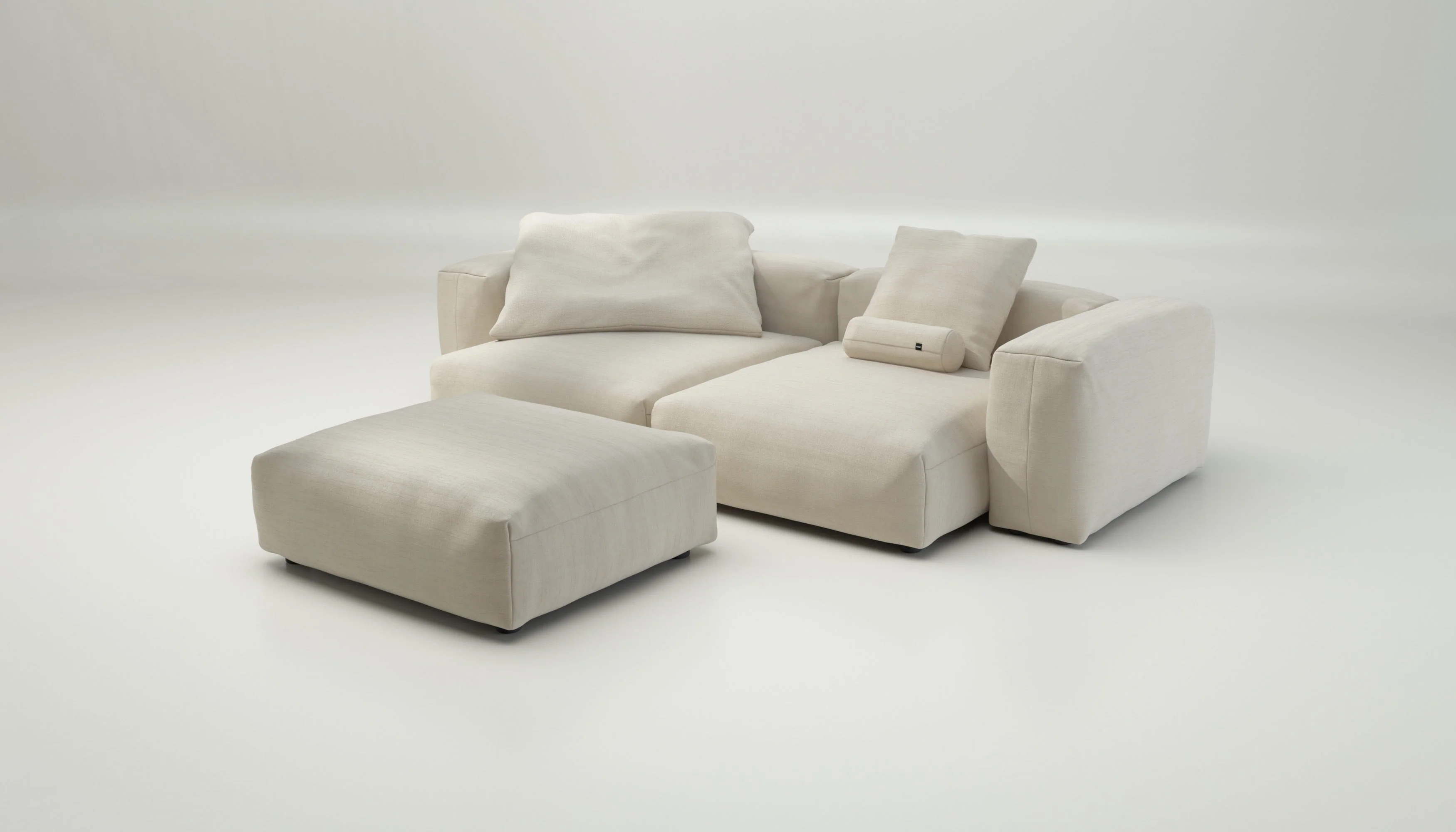 vetsak | Sofa Set 03 - Pique - Beige | Modular Sofa | 3.5 Seater | Big Sofa | Corner Sofa - Image 4
